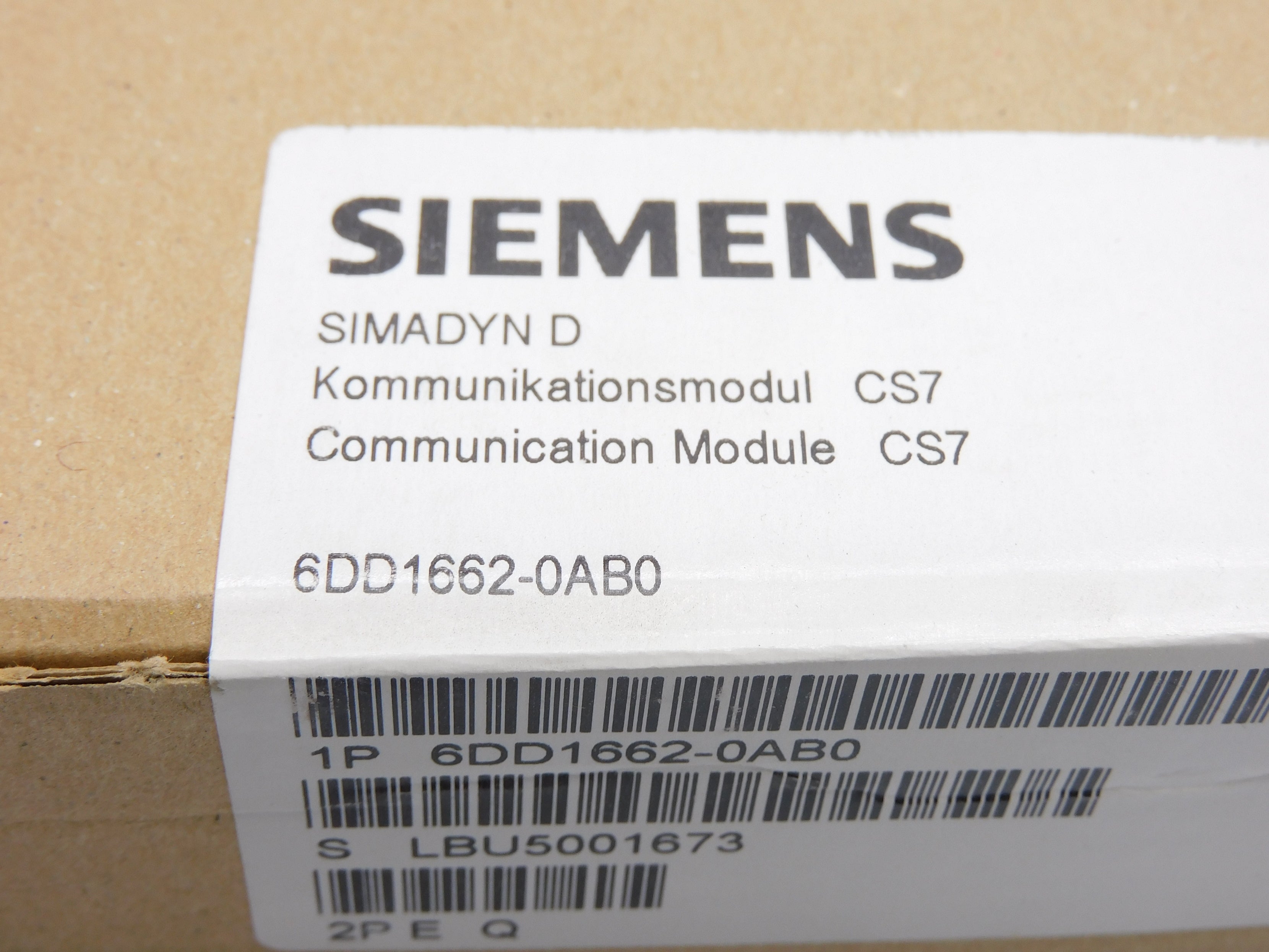 SIEMENS 6DD1662-0AB0 NSFS
