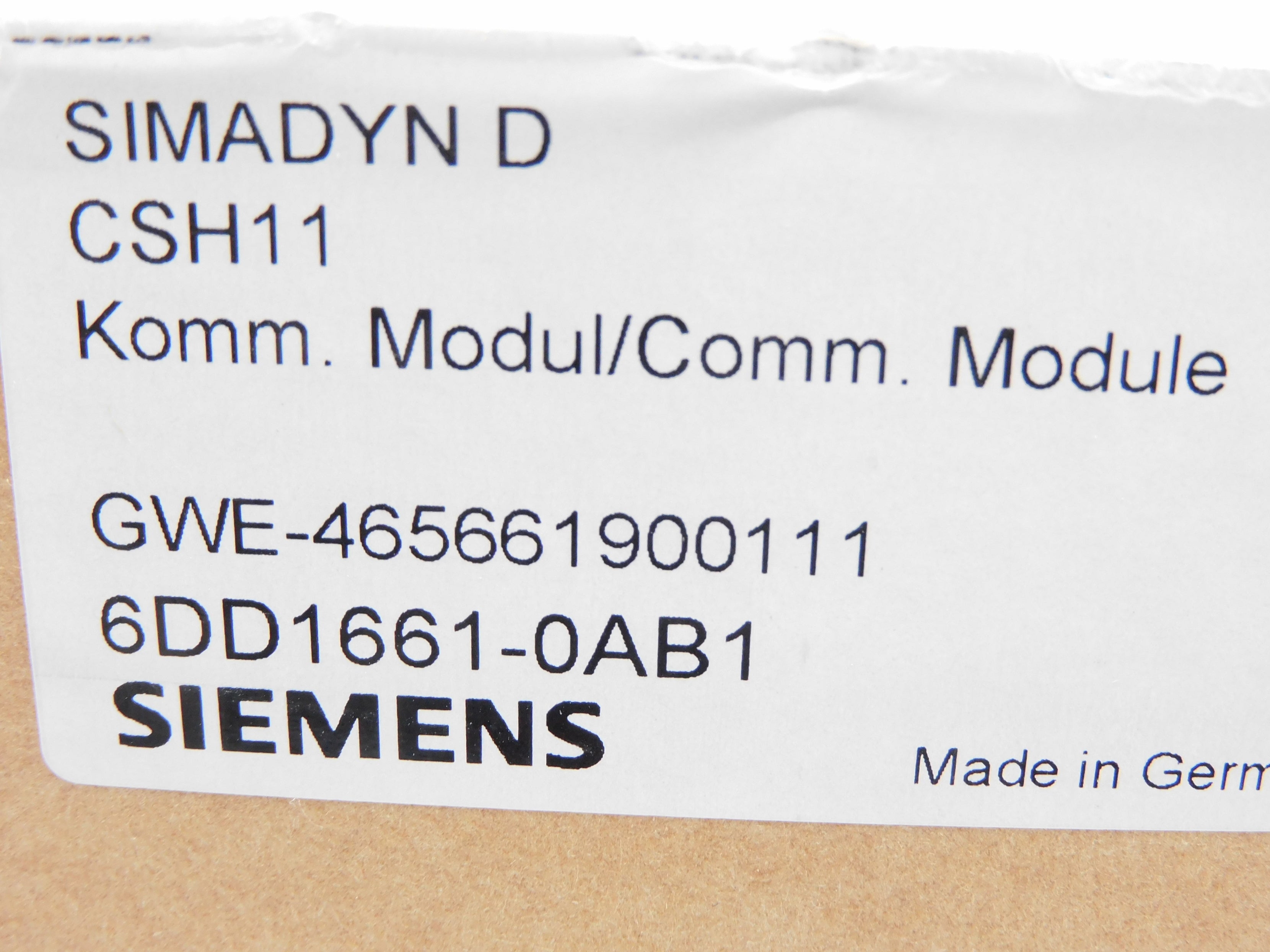 SIEMENS 6DD1661-0AB1 NSFS