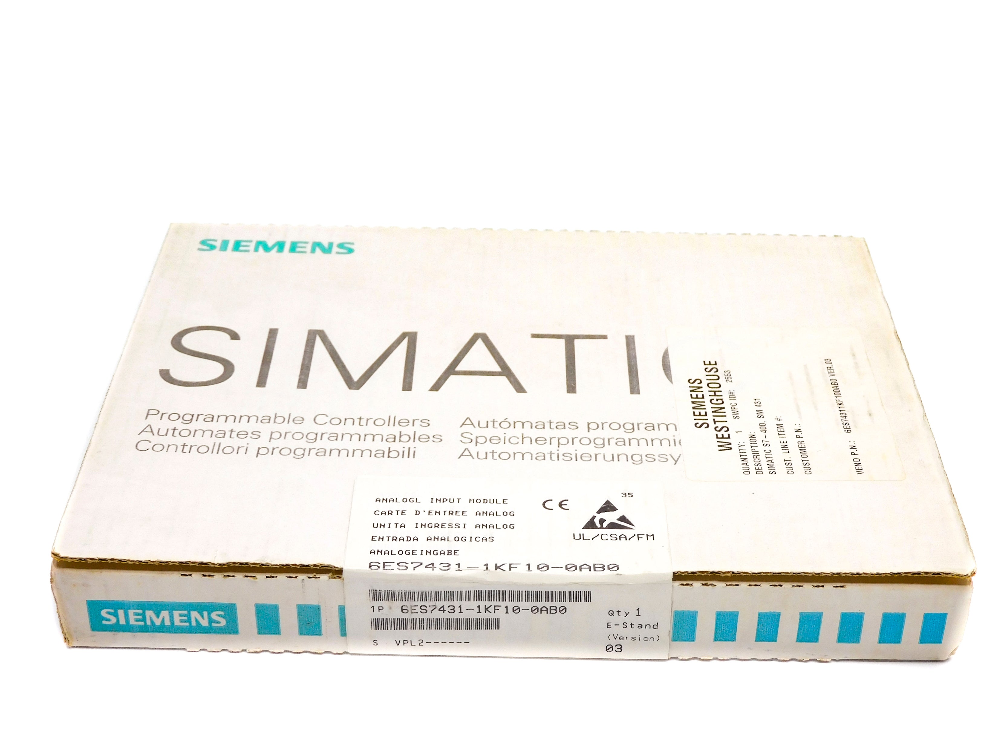 SIEMENS 6ES7431-1KF10-0AB0 NSFS