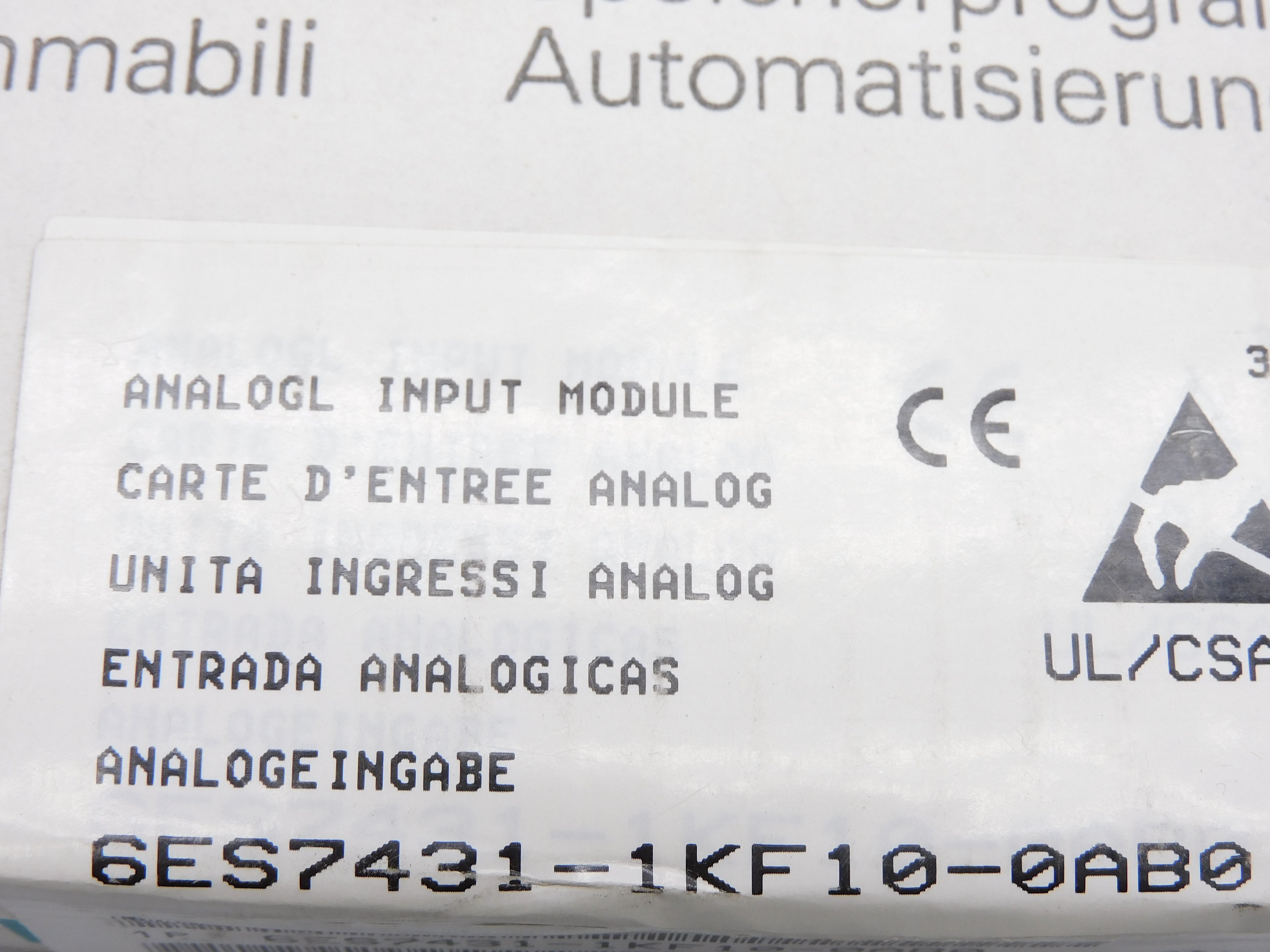 SIEMENS 6ES7431-1KF10-0AB0 NSFS