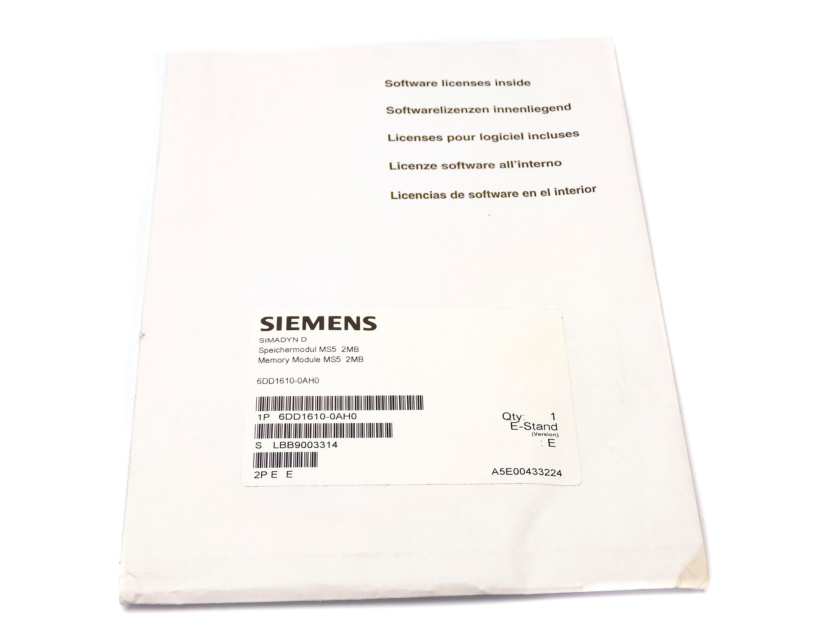 SIEMENS 6DD1610-0AH0 NSFS