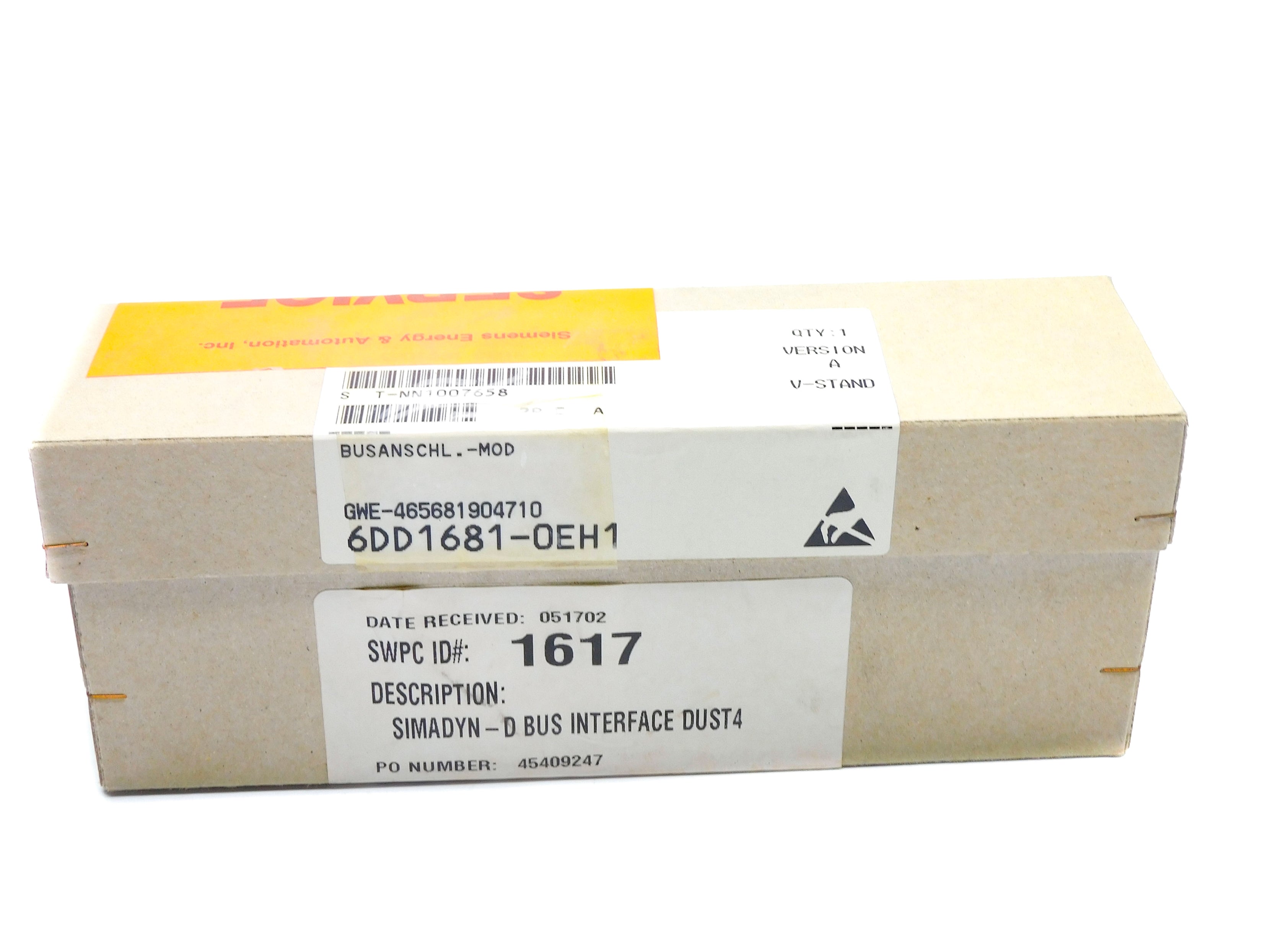 SIEMENS 6DD1681-0EH1 NSFS