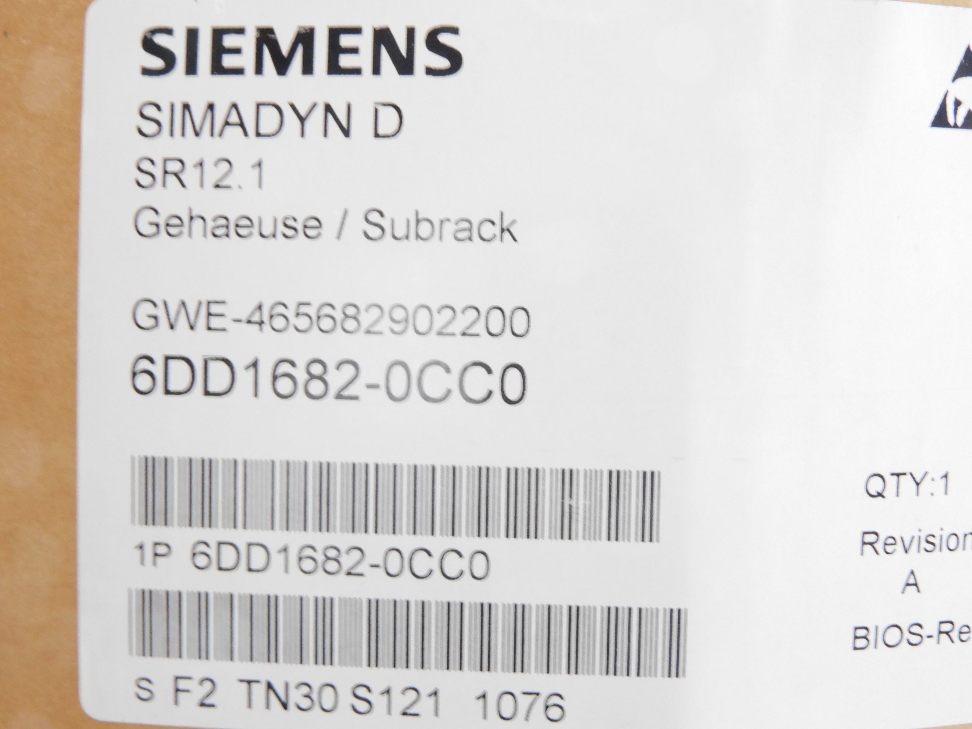 SIEMENS 6DD1682-0CC0 NSFS