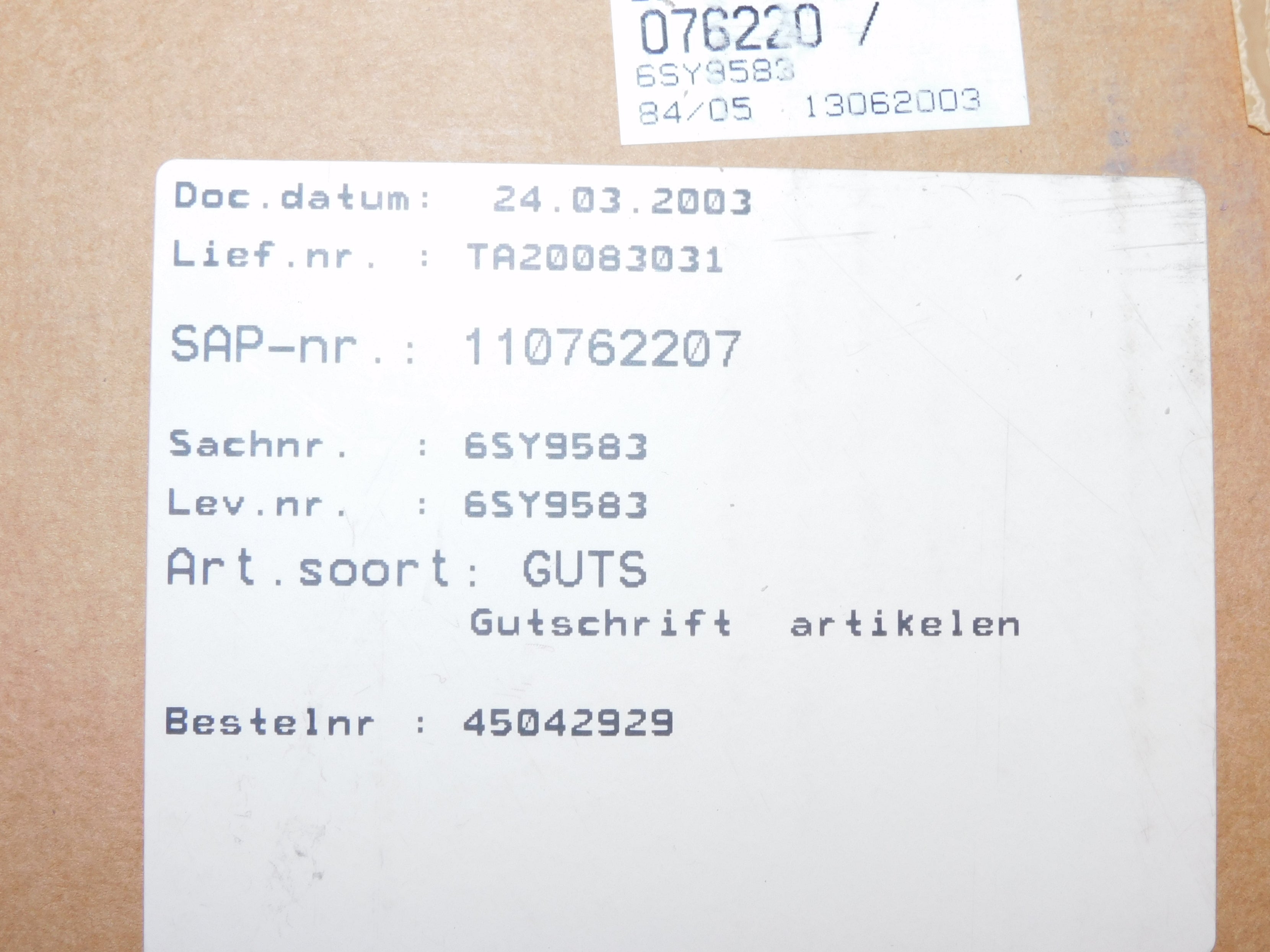 SIEMENS 6SY9583 NSMP