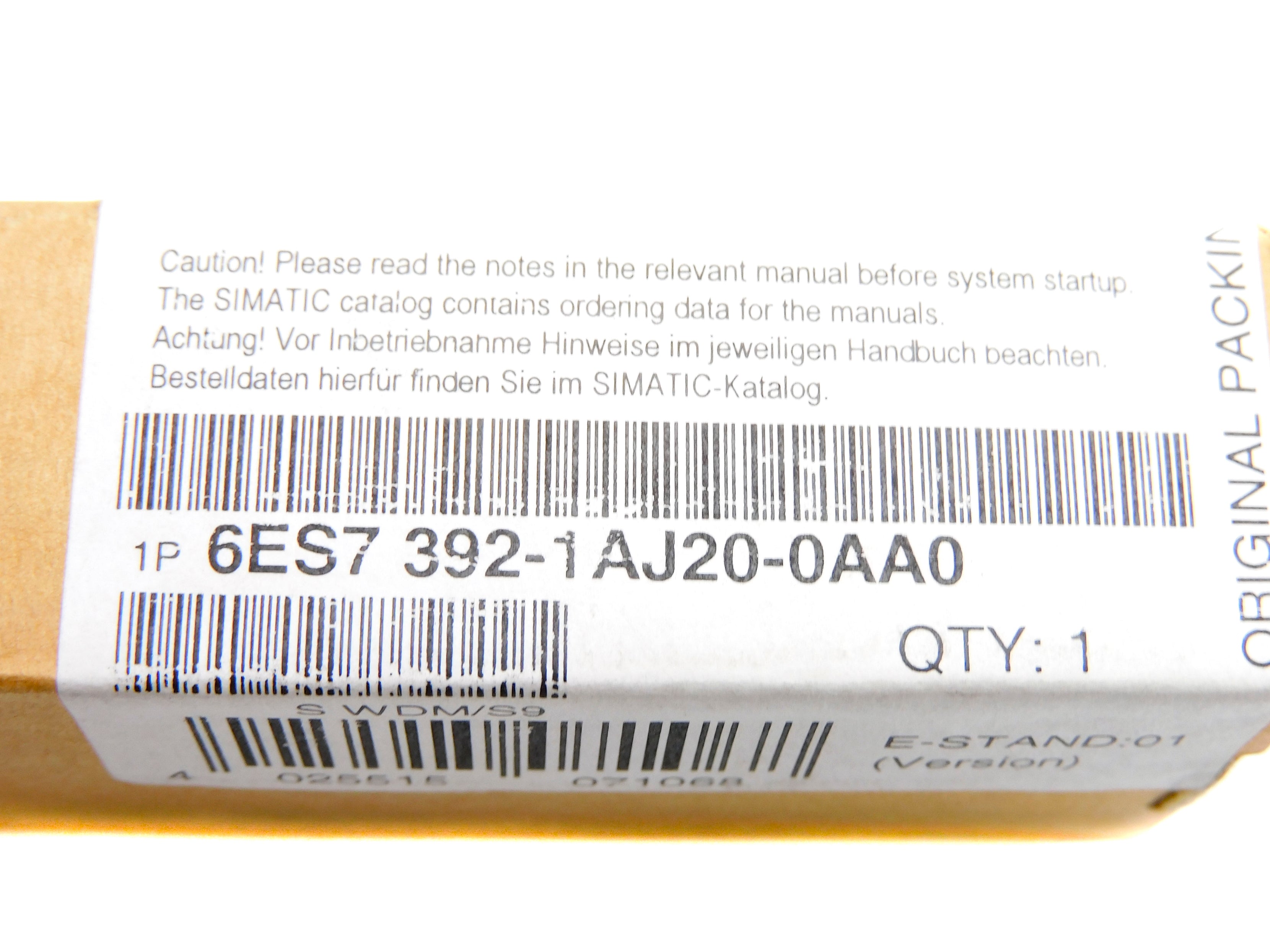 SIEMENS 6ES7392-1AJ20-0AA0 NSFS