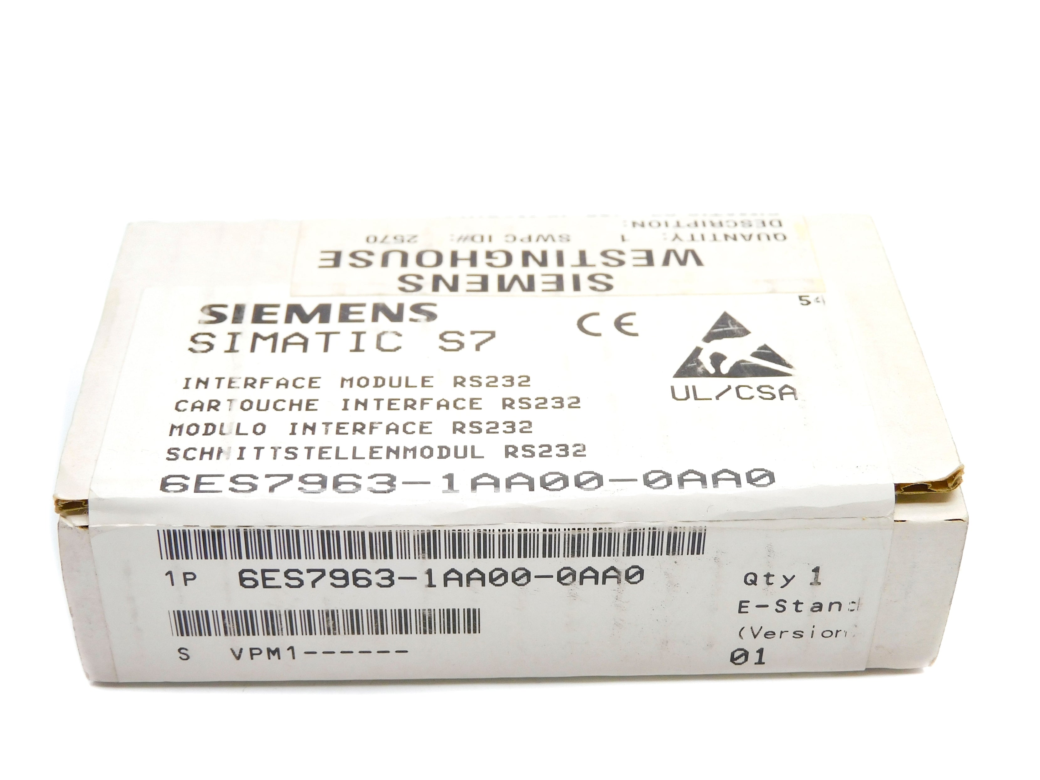 SIEMENS 6ES7963-1AA00-0AA0 NSFS