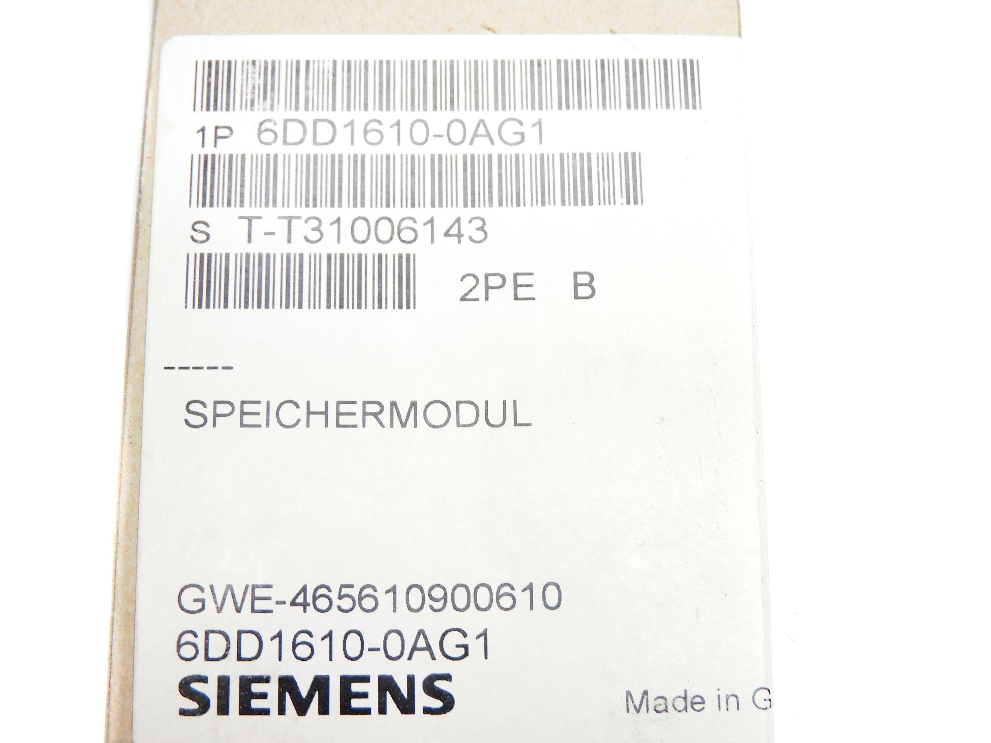 SIEMENS 6DD1610-0AG1 NSFS