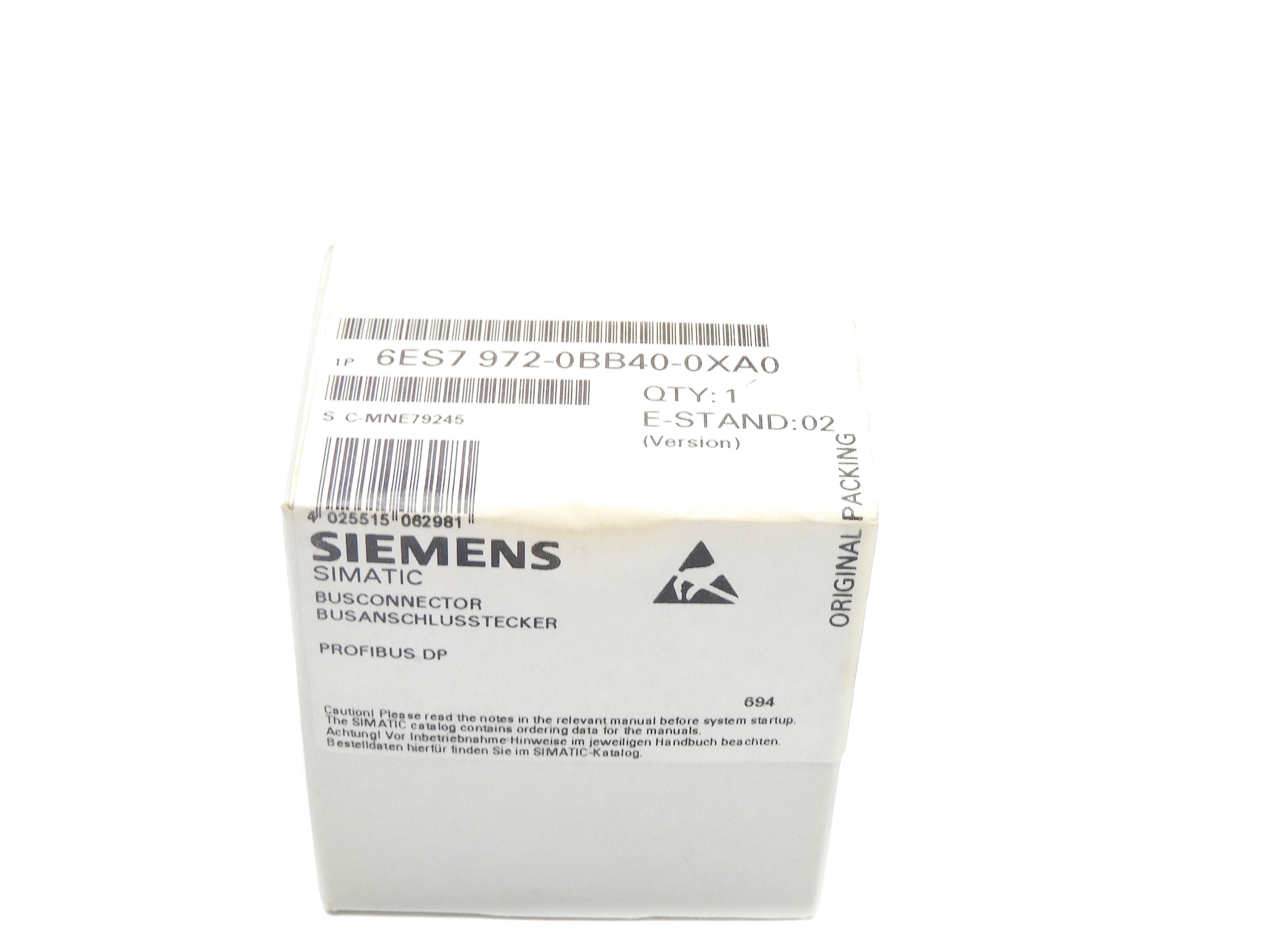 SIEMENS 6ES7972-0BB40-0XA0 NSFS
