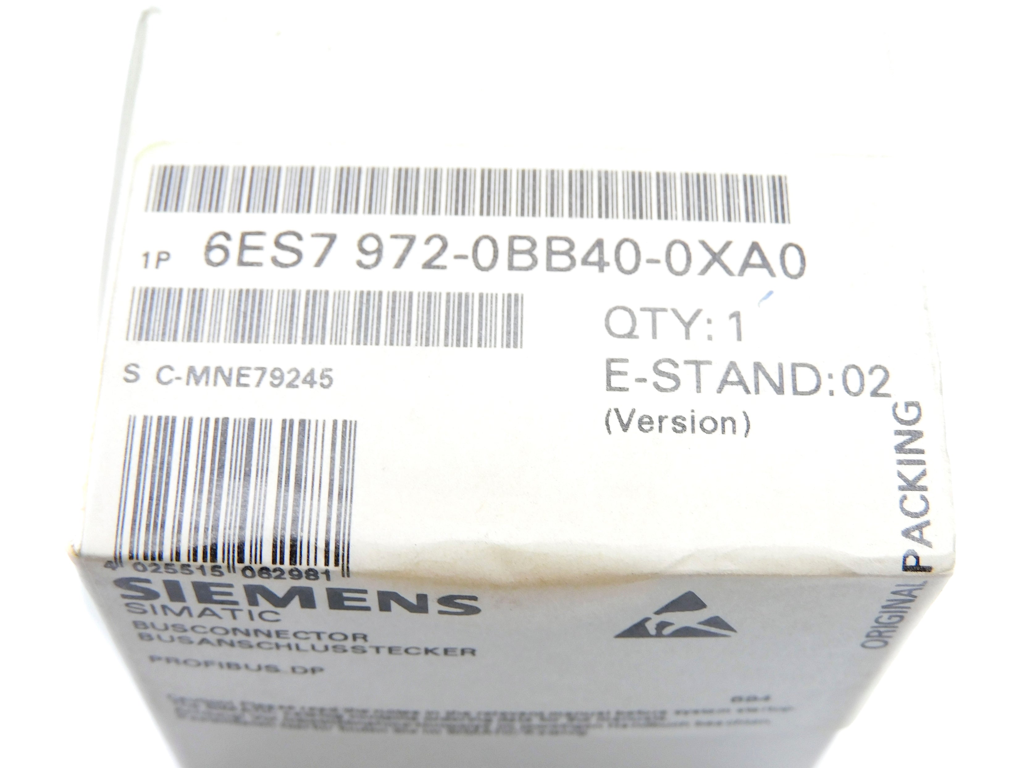 SIEMENS 6ES7972-0BB40-0XA0 NSFS