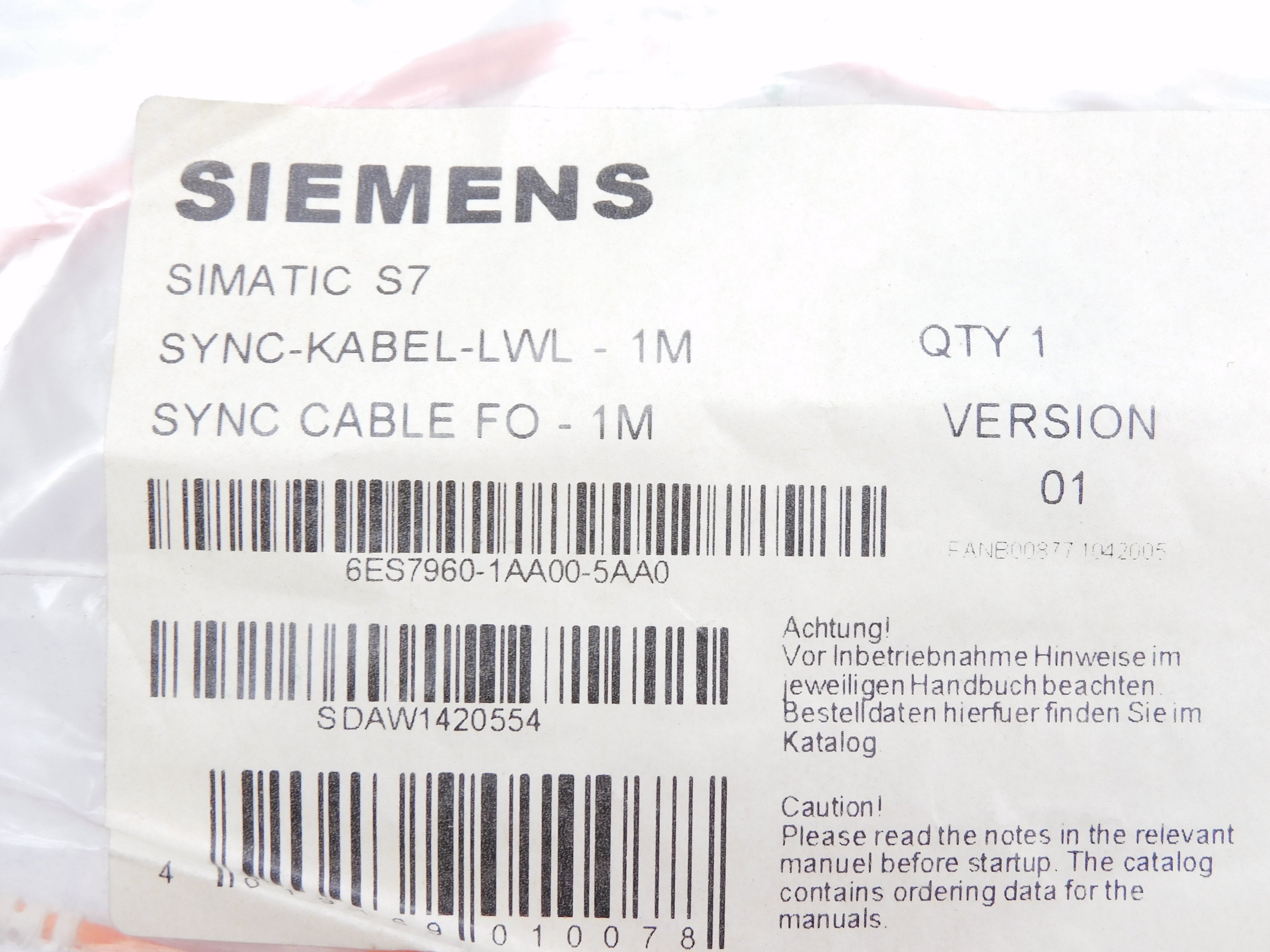 SIEMENS 6ES7960-1AA00-5AA0 NSMP