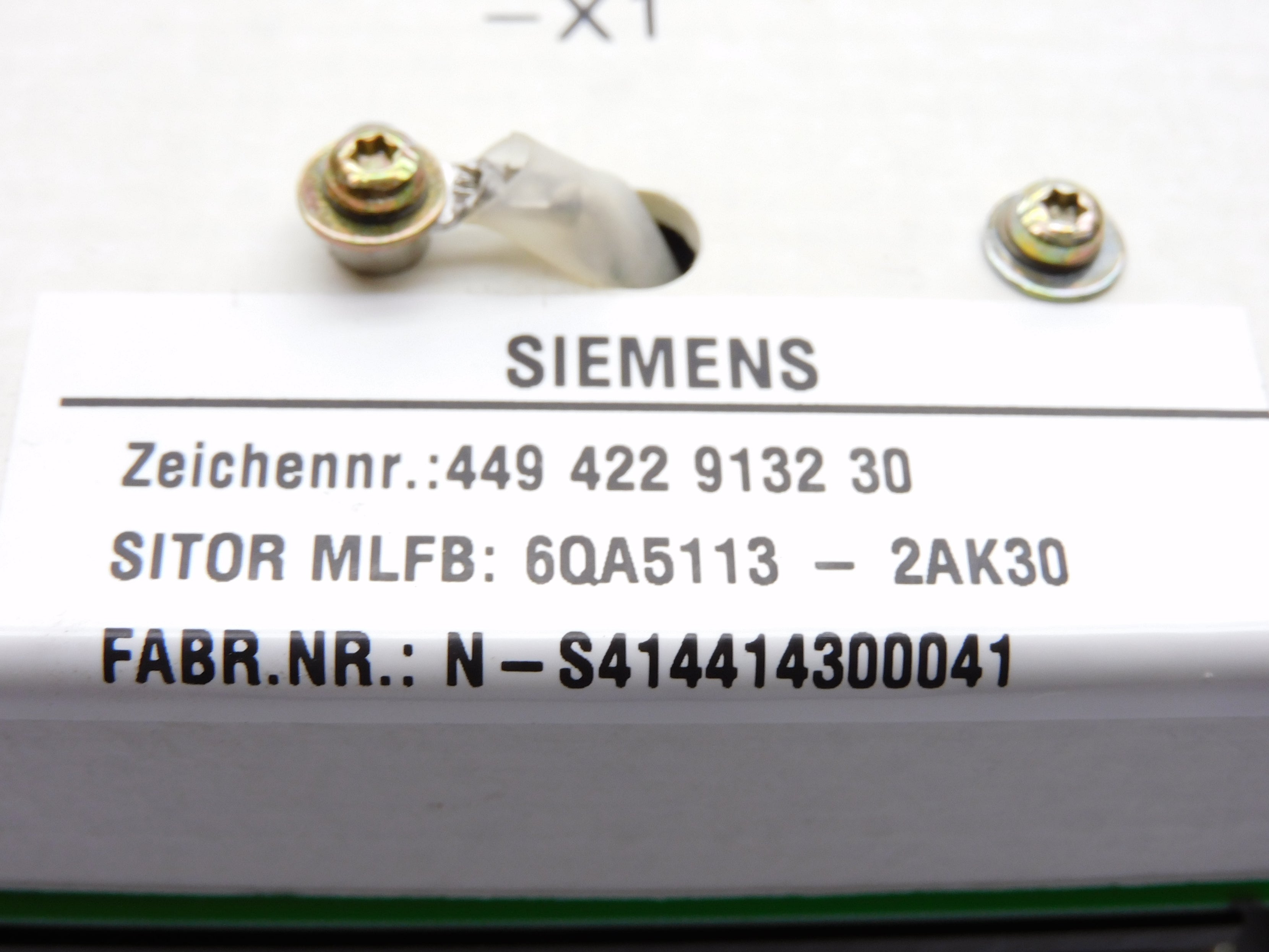 SIEMENS 6QA5113-2AK30 NSNP
