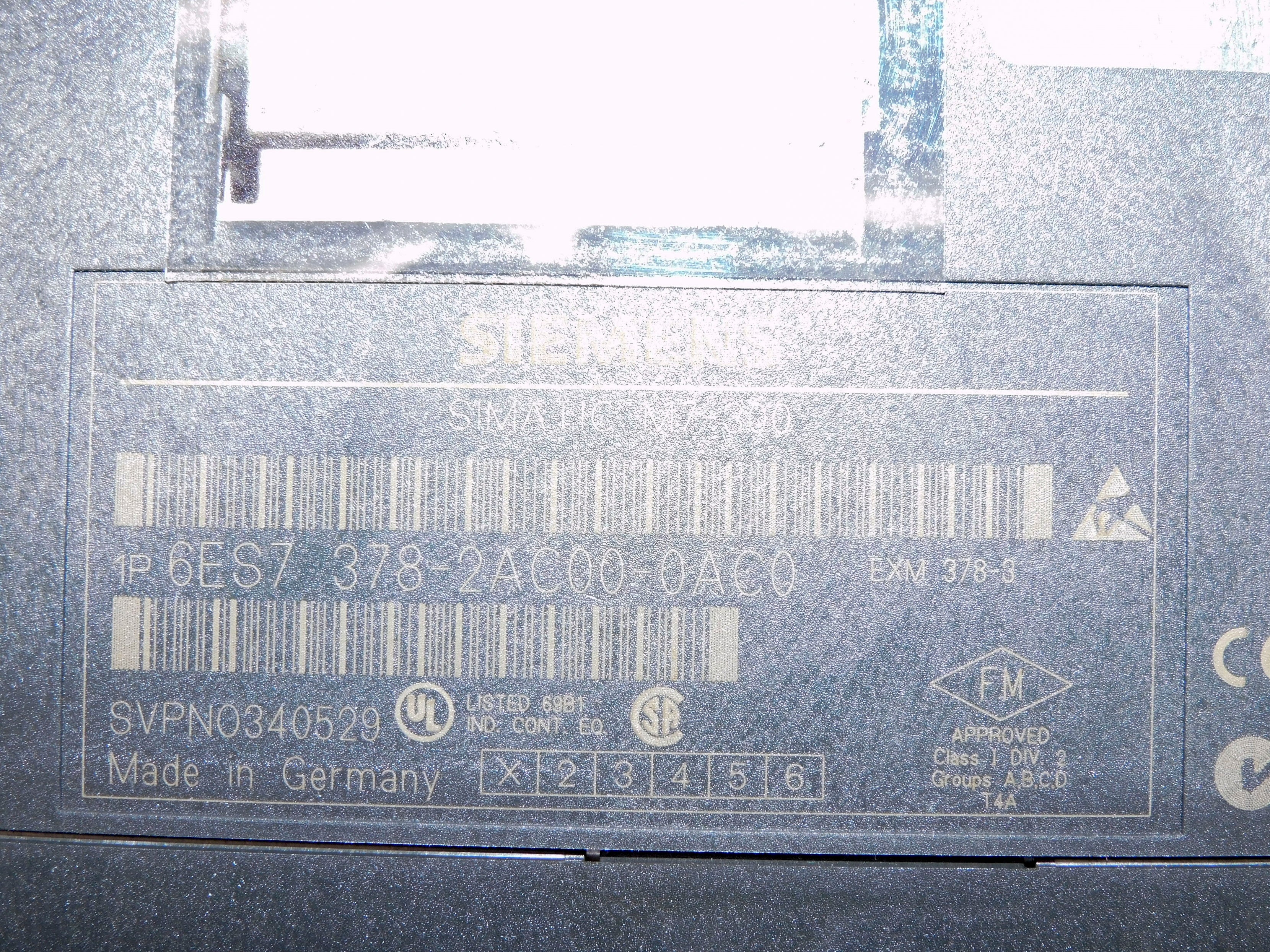 SIEMENS 6ES7378-2AC00-0AC0 NSMP