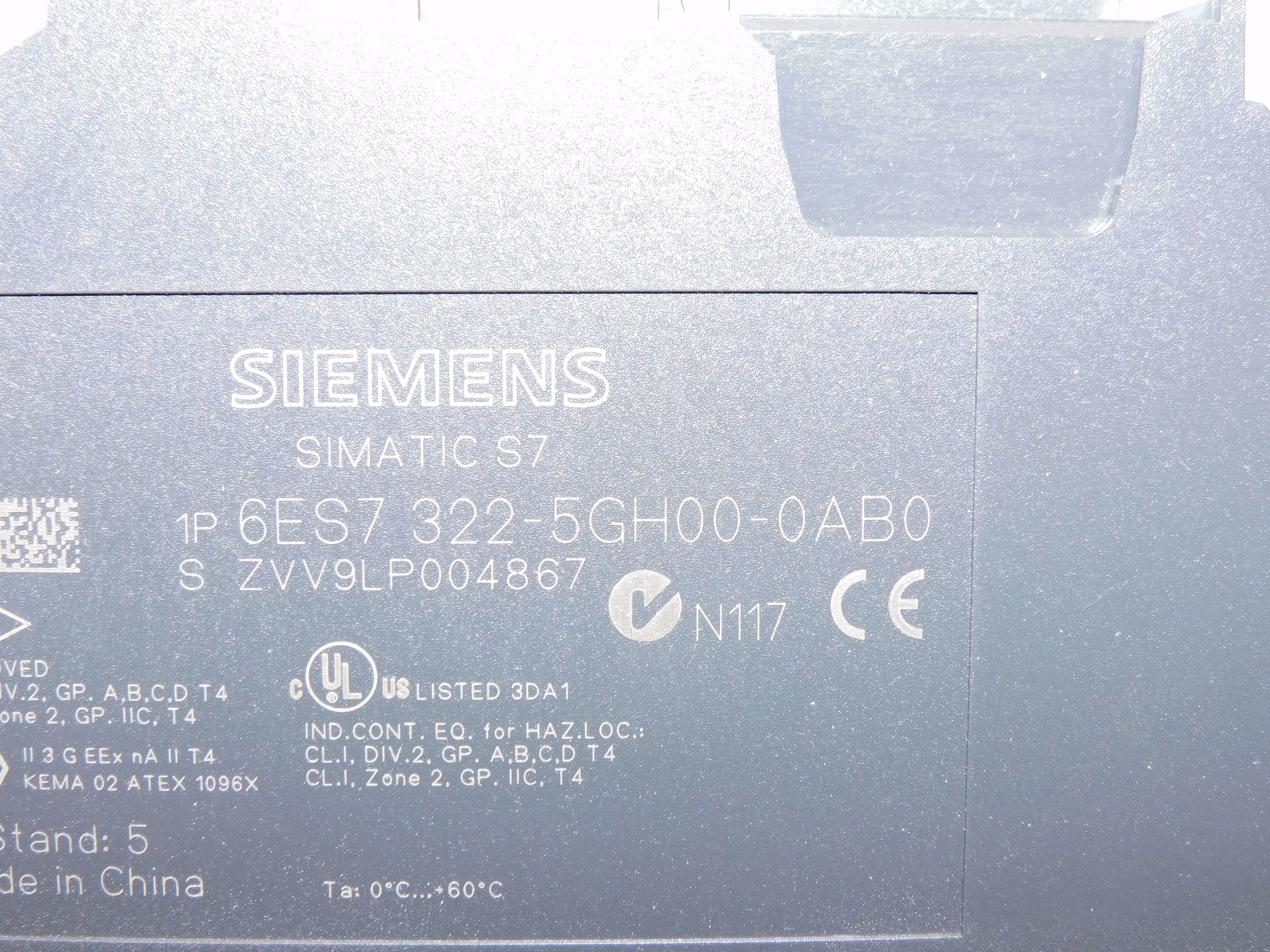 SIEMENS 6ES7322-5GH00-0AB0 NSMP