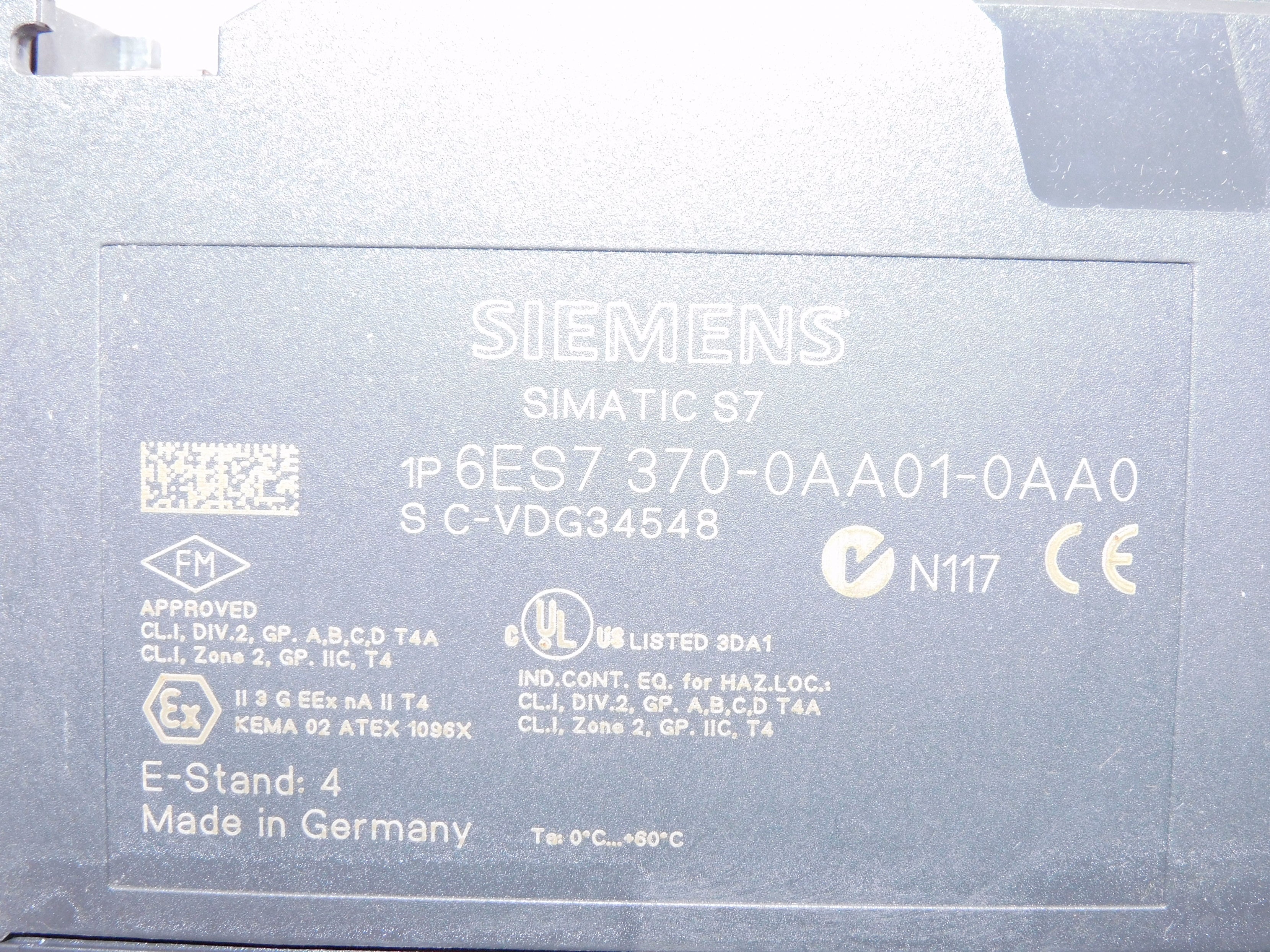 SIEMENS 6ES7370-0AA01-0AA0 NSMP