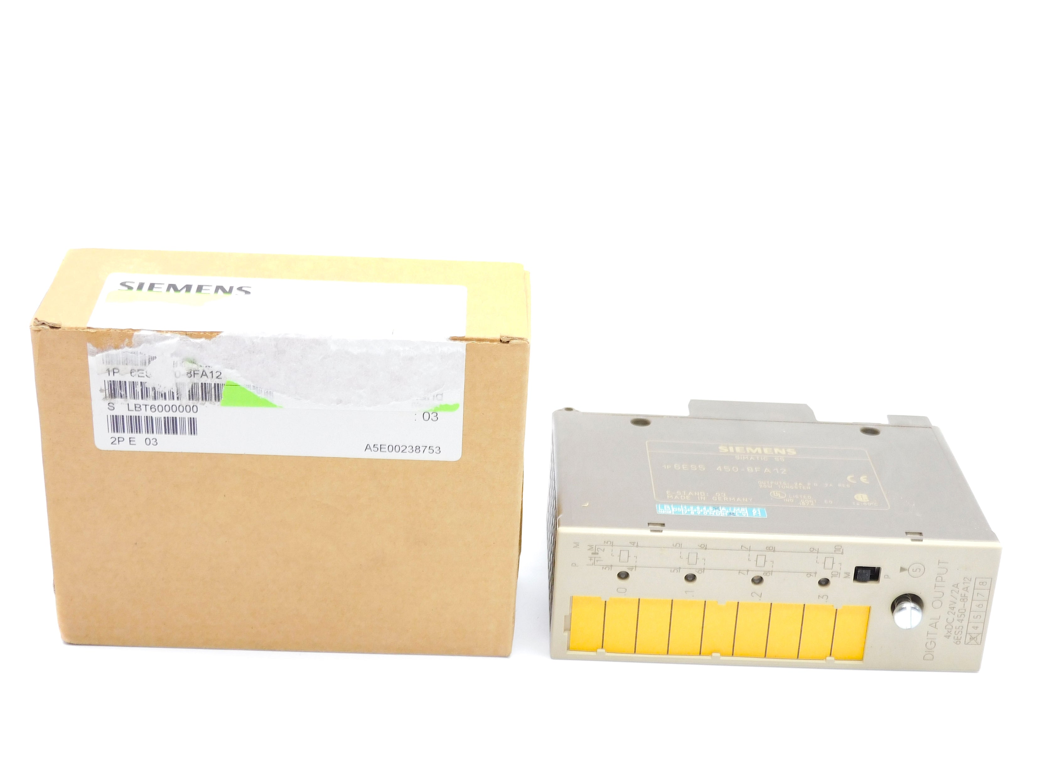 SIEMENS 6ES5450-8FA12 (AS PICTURED) NSMP
