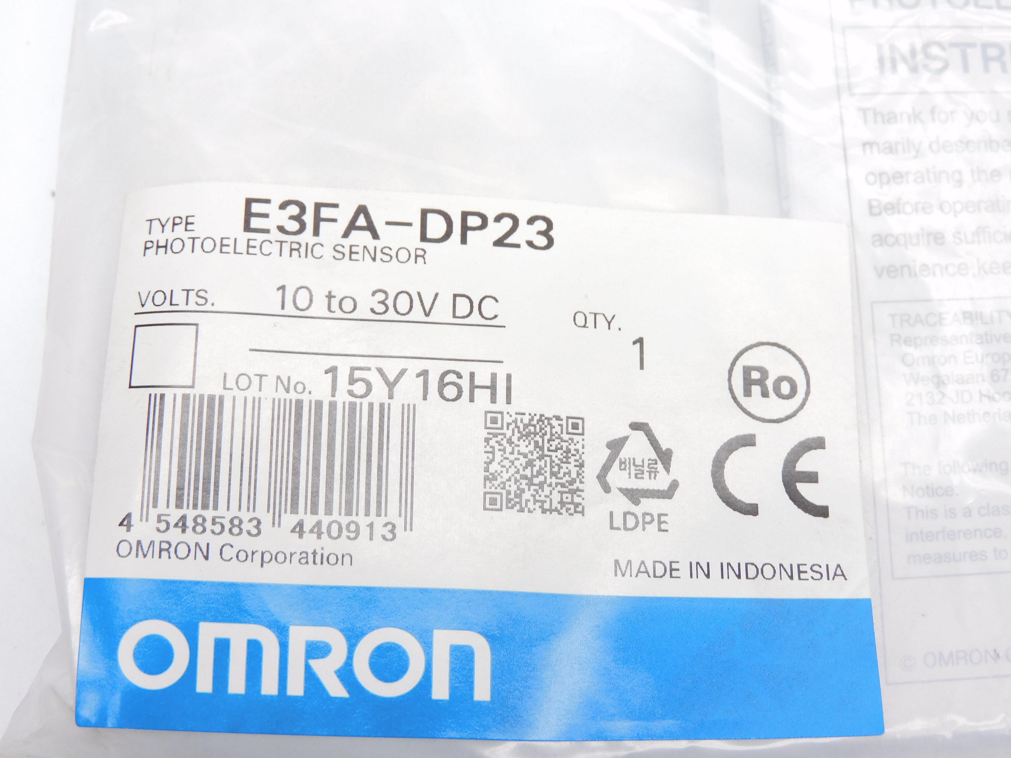 OMRON E3FA-DP23 NSMP