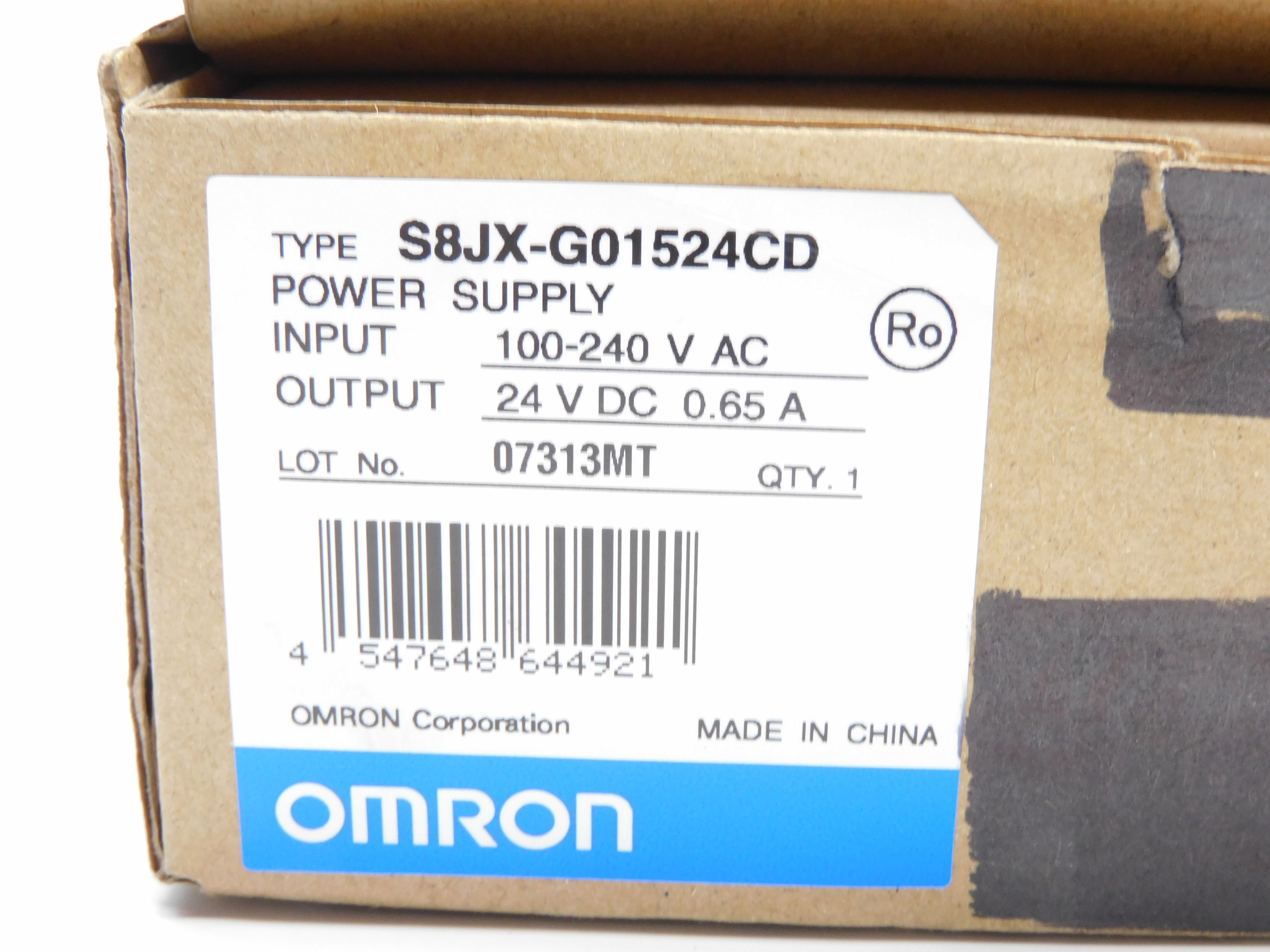 OMRON S8JX-G01524CD 100-240VAC NSMP