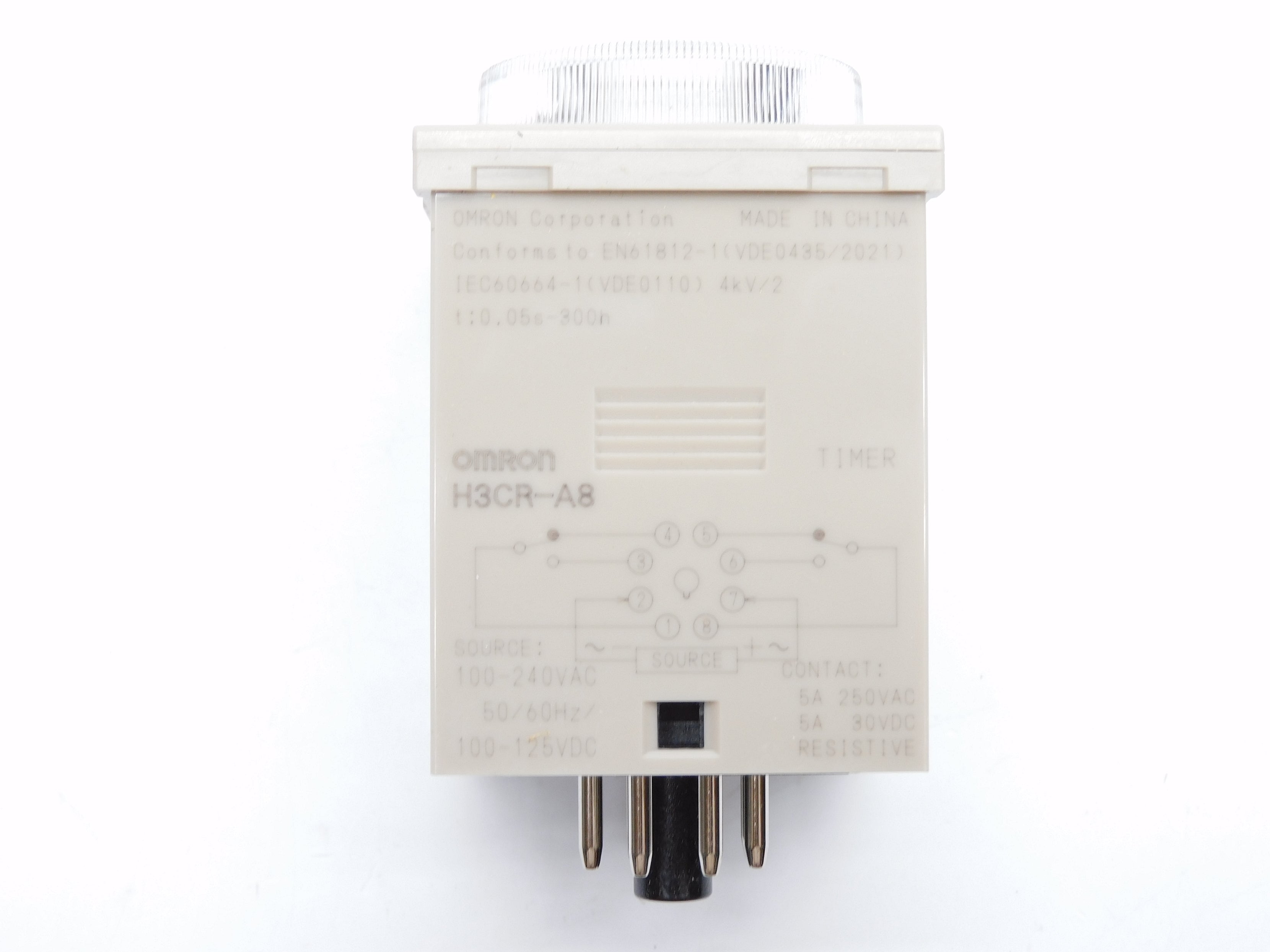 OMRON H3CR-A8 100-240VAC 5A 1.2S-300H NSMP