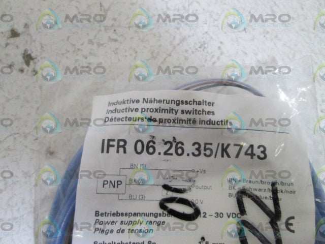 BAUMER INDUCTIVE PROX. SWITCH IFR06.26.35/K743 * NEW IN FACTORY BAG *