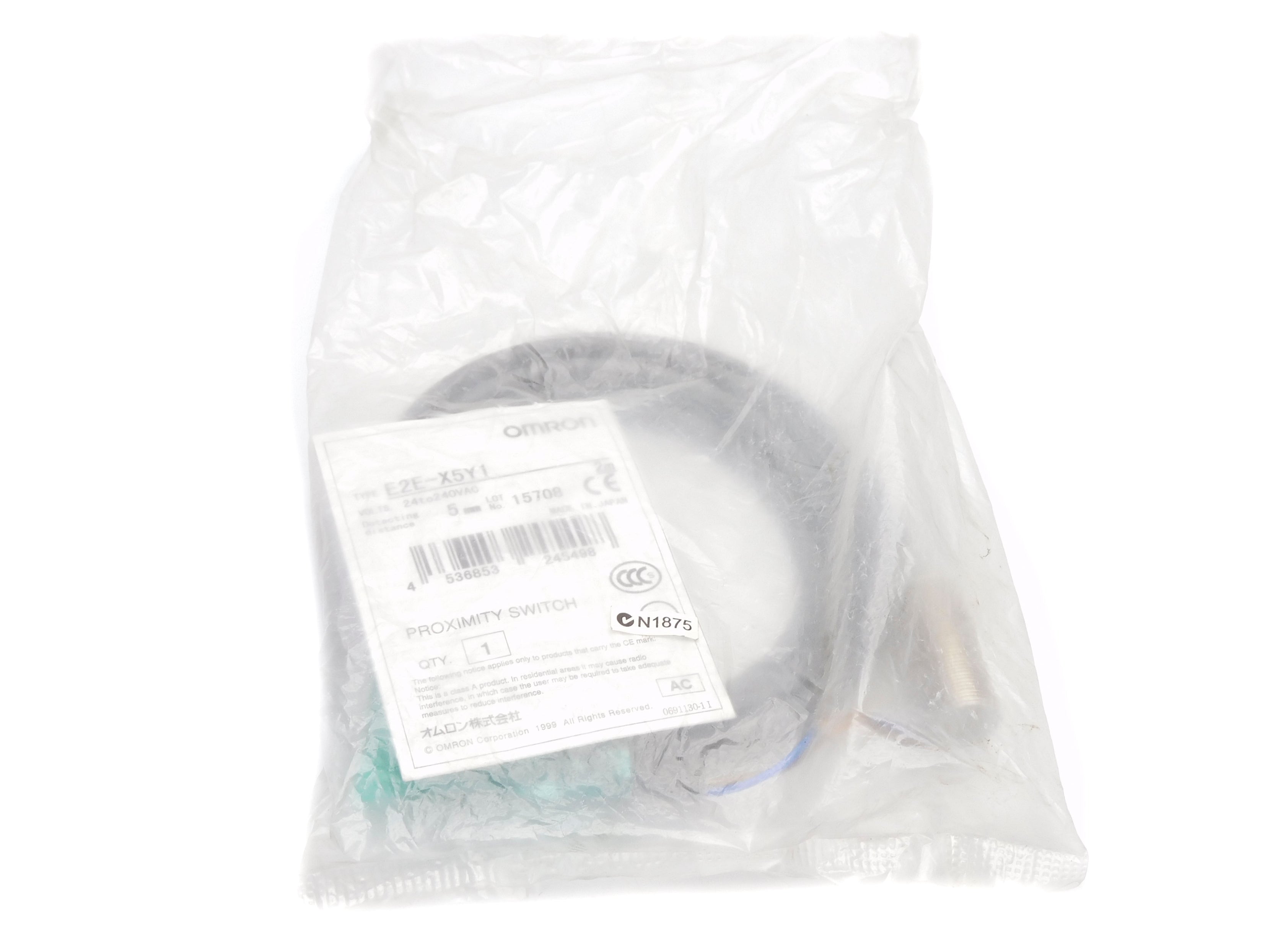 OMRON E2E-X5Y1 24-240VAC 2M NSMP
