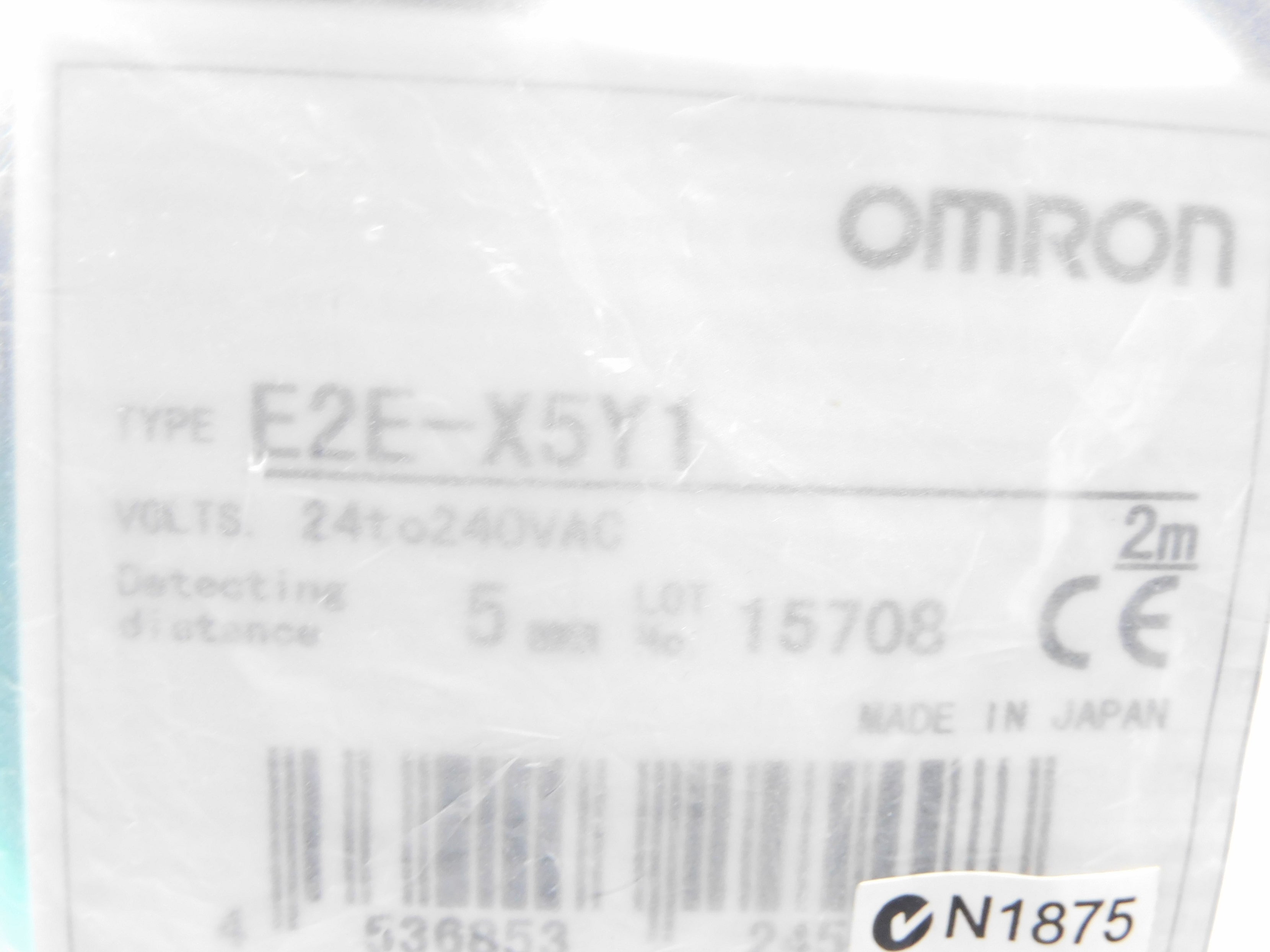 OMRON E2E-X5Y1 24-240VAC 2M NSMP