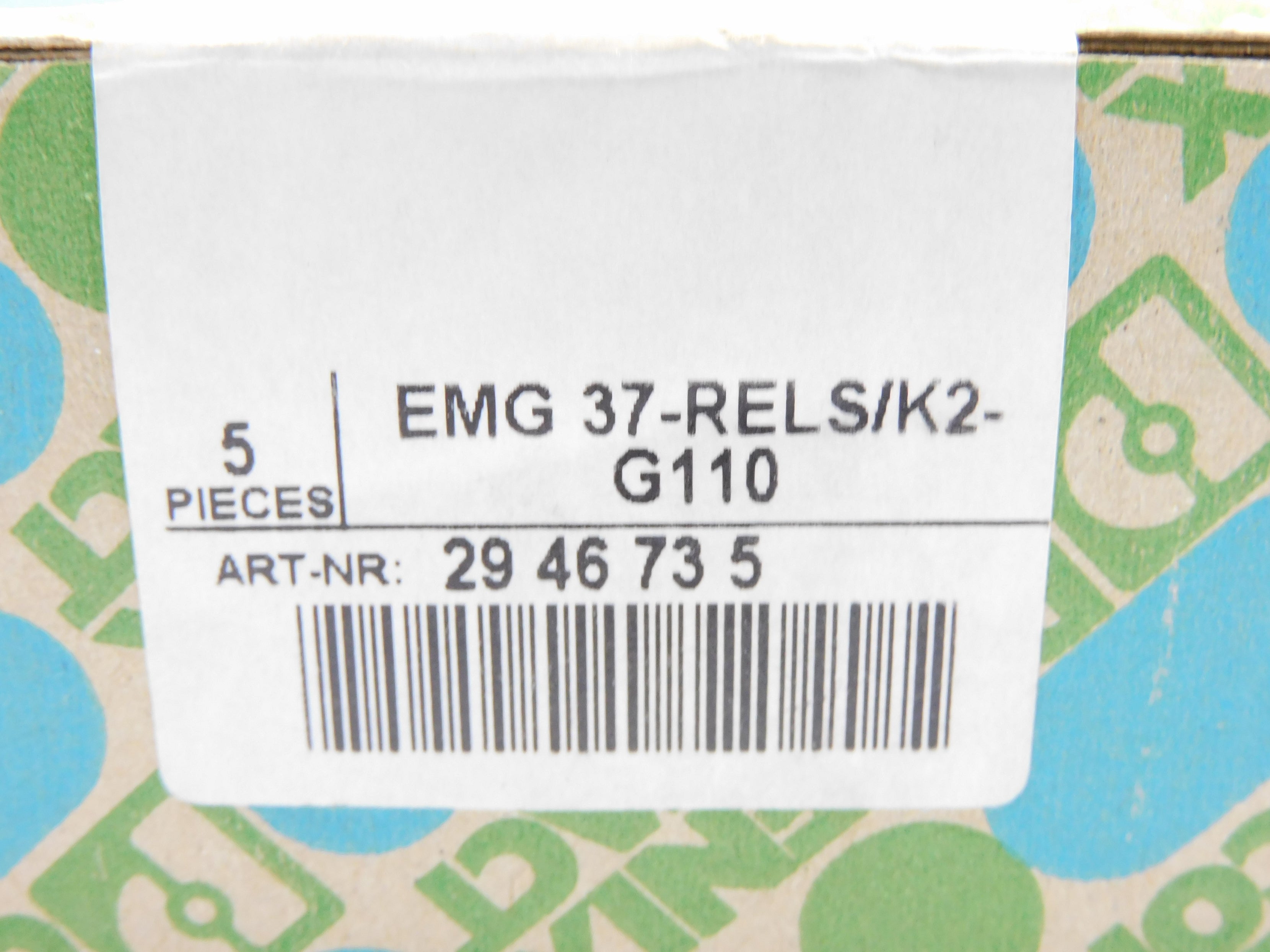 PHOENIX CONTACT EMG37-RELS/K2-G110 2946735 (PKG OF 5) NSFS