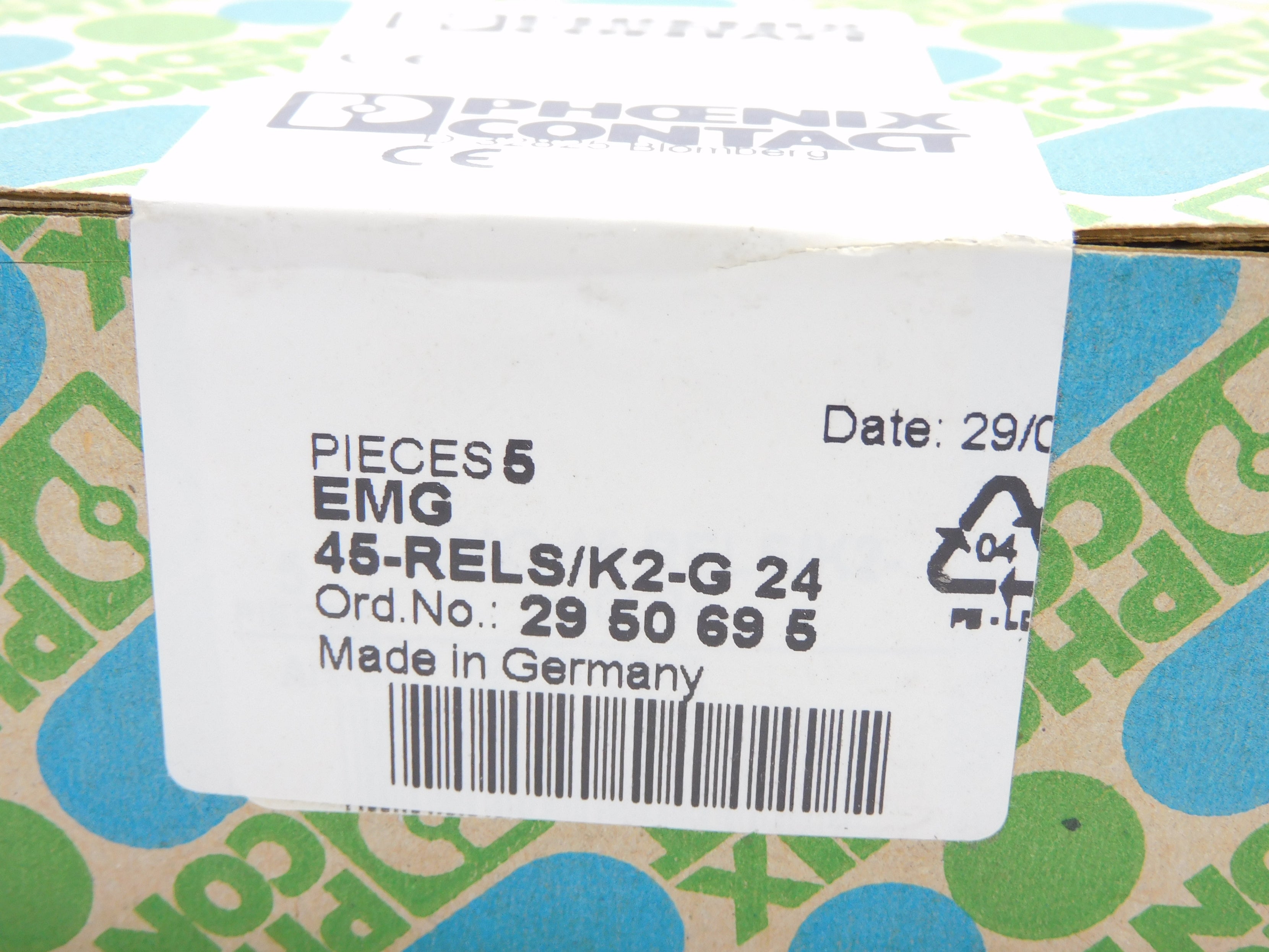 PHOENIX CONTACT EMG45-RELS/K2-G24 (PKG OF 5) NSFS