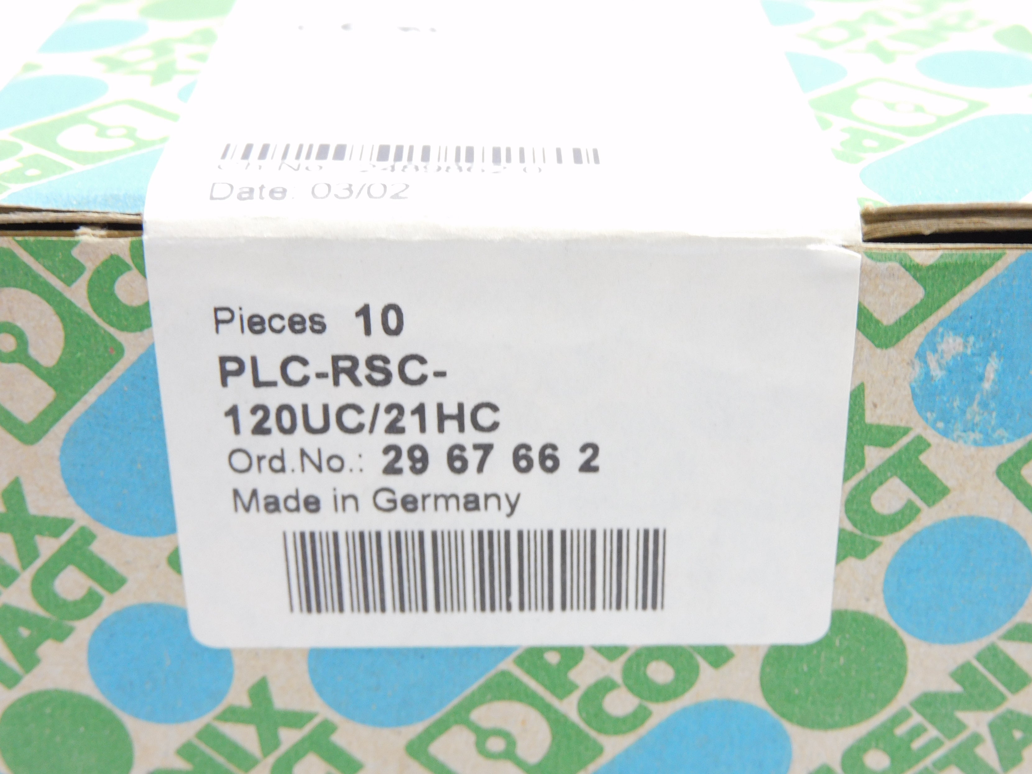 PHOENIX CONTACT PLC-RSC-120UC/21HC 120V (PKG OF 10) NSFS