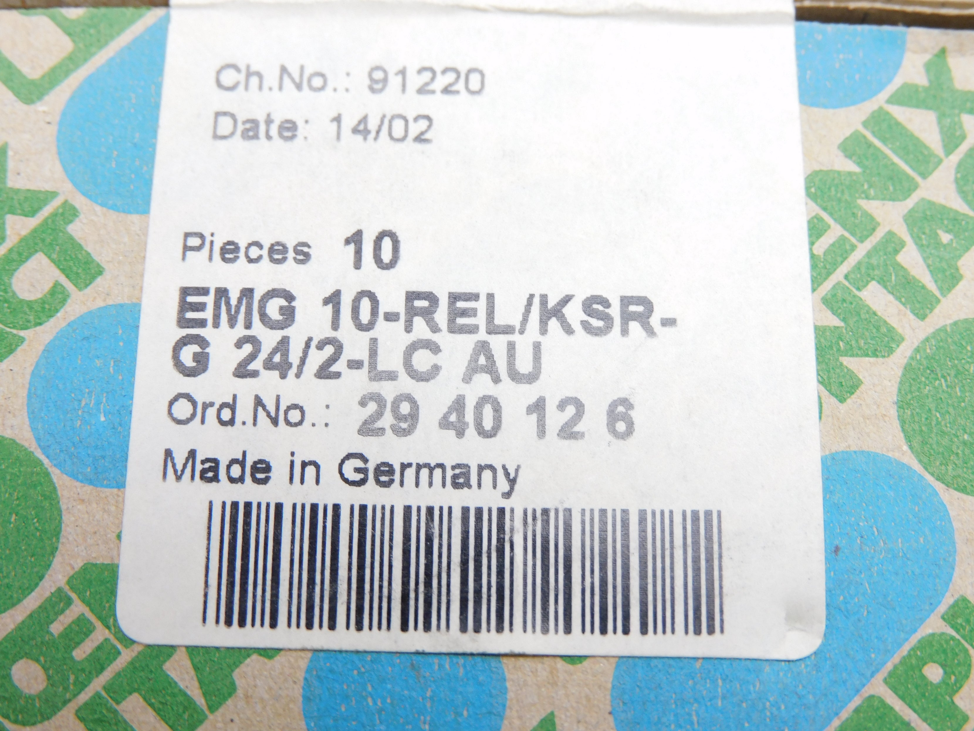 PHOENIX CONTACT EMG10-REL/KSR-G24/2-LCAU (PKG OF 10) NSFS