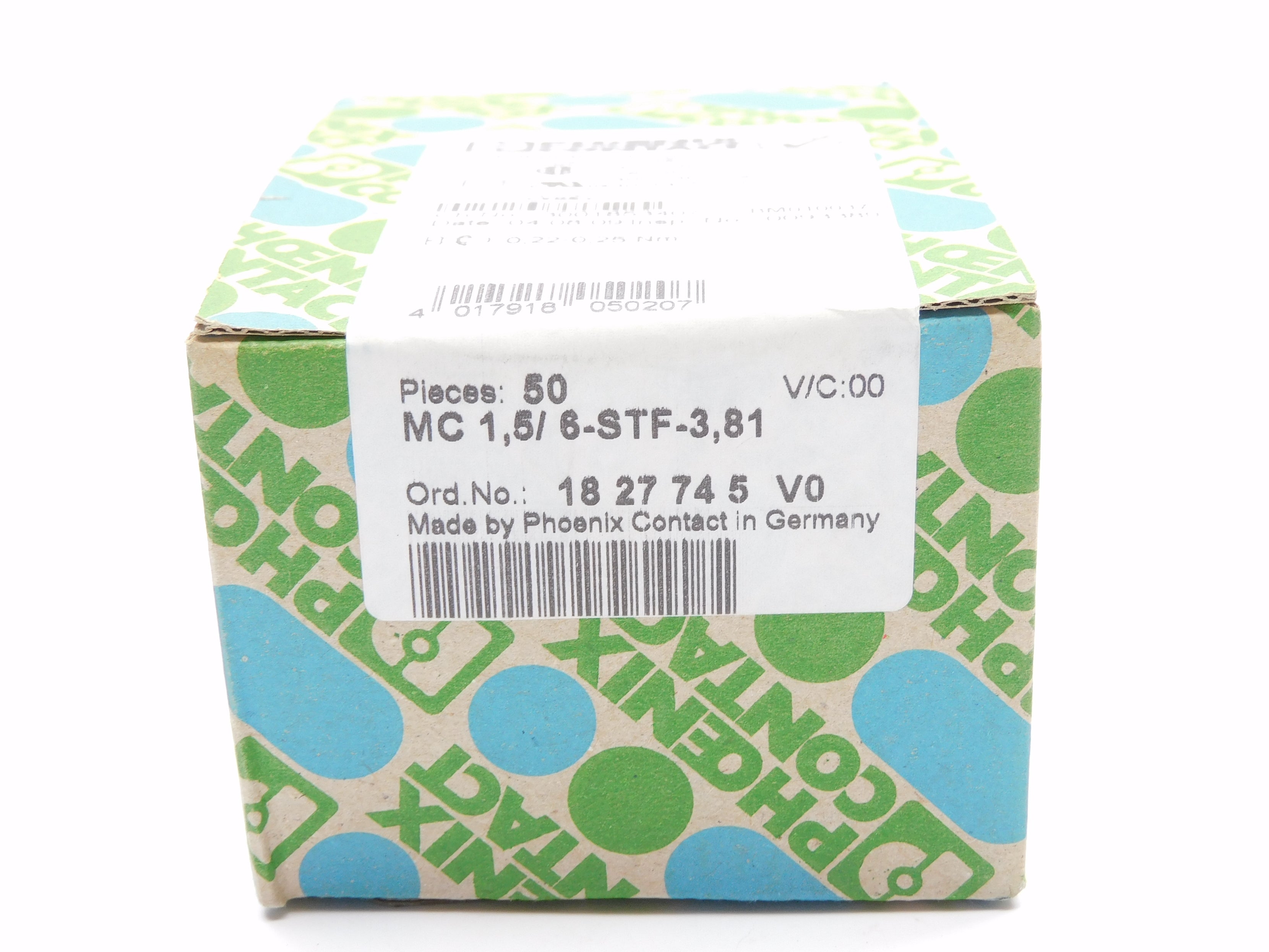 PHOENIX CONTACT MC1,5/6-STF-3,81 (PKG OF 50) NSFS