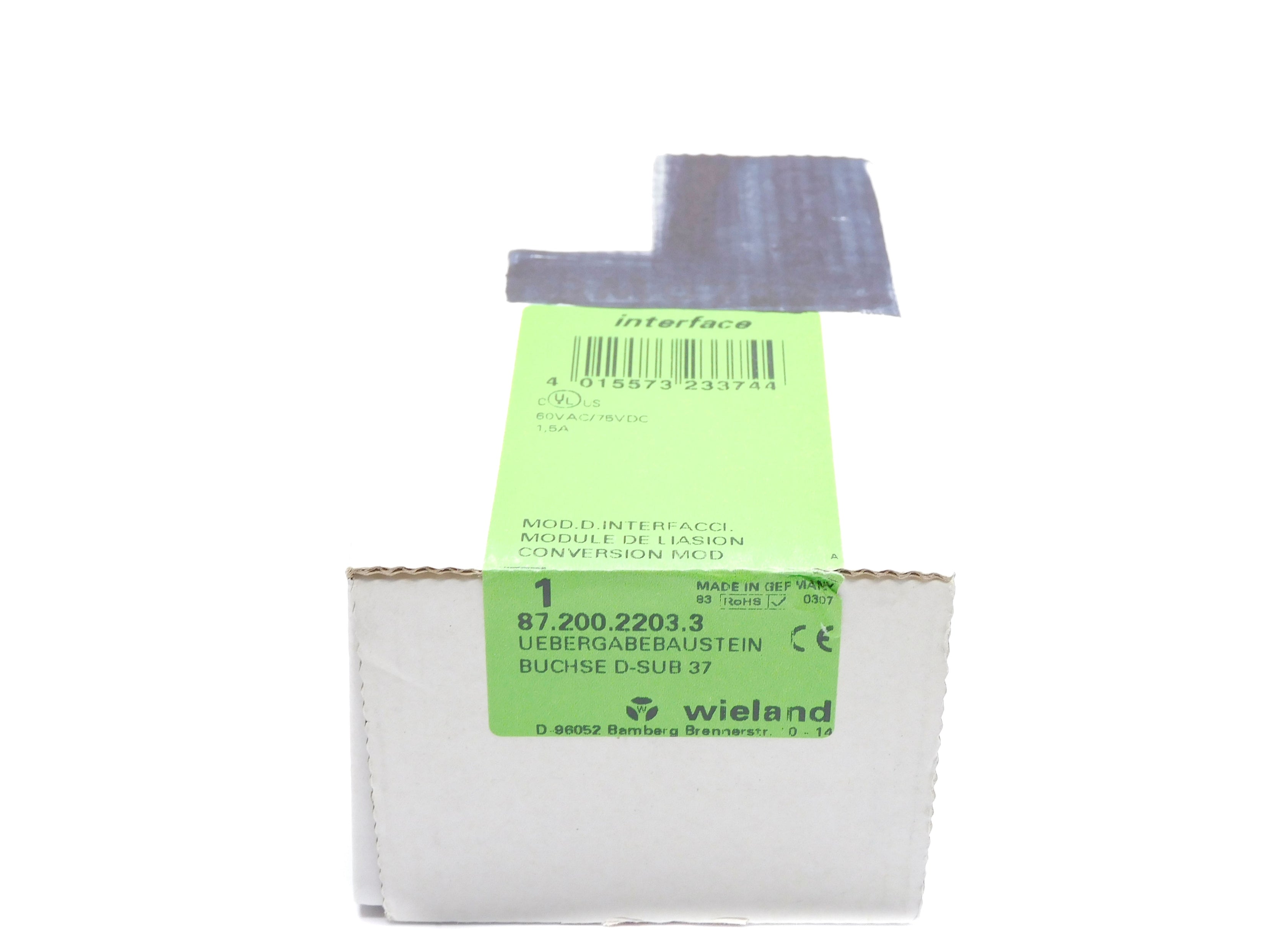 WIELAND 87.200.2203.3 60VAC/75VDC NSFS
