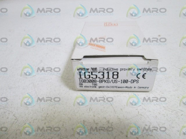 IFM EFECTOR IG5318 INDUCTIVE PROXIMITY SENSOR *NEW IN BOX*