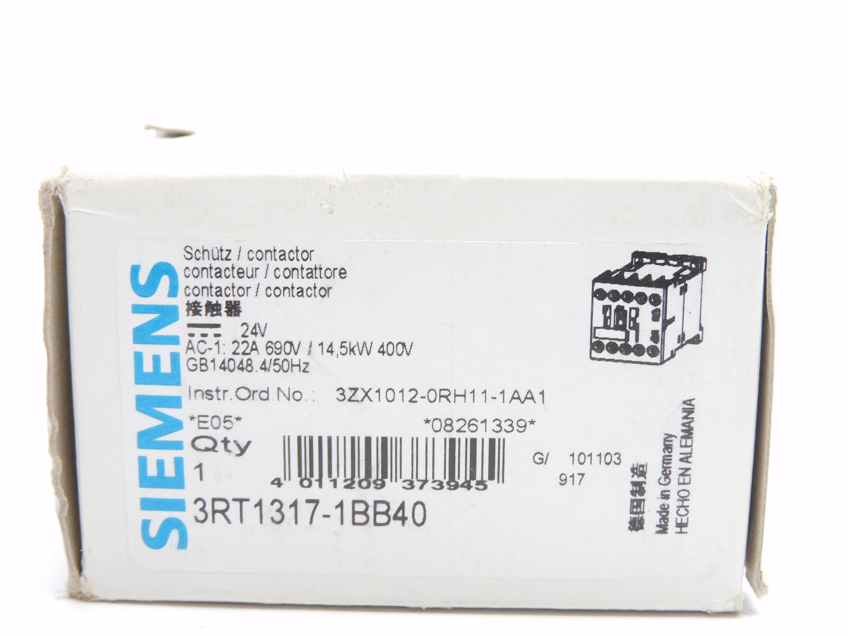 SIEMENS 3RT1317-1BB40 24V NSMP