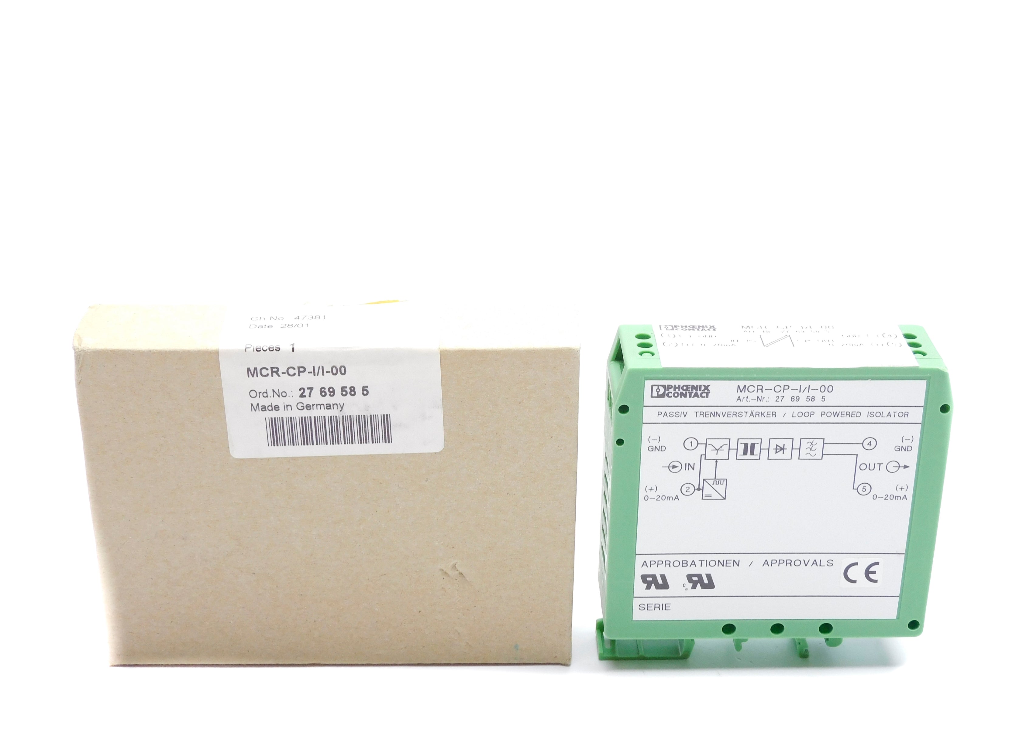 PHOENIX CONTACT MCR-CP-I-I-00 2769585 6.5V NSMP