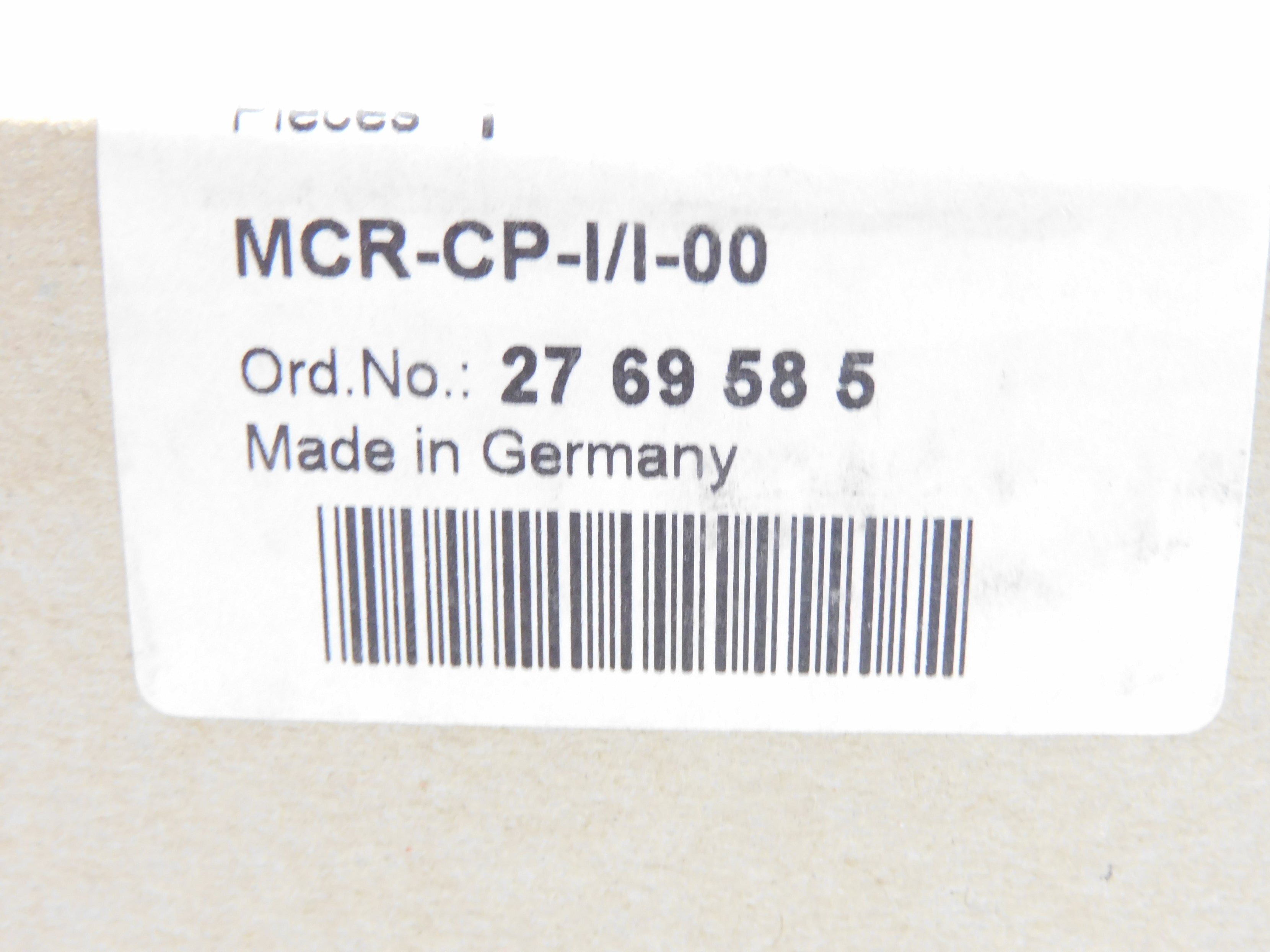 PHOENIX CONTACT MCR-CP-I-I-00 2769585 6.5V NSMP