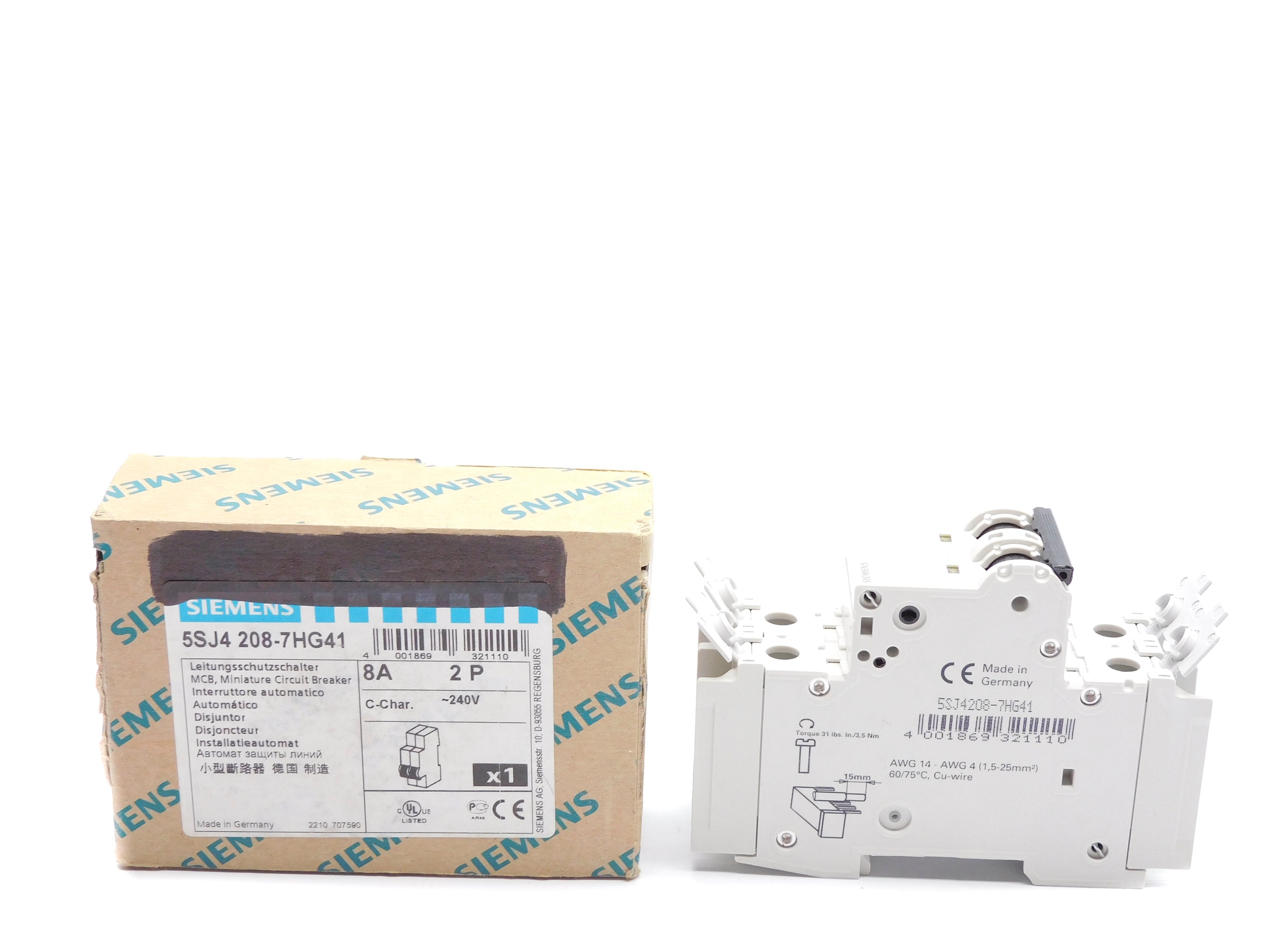 SIEMENS 5SJ4208-7HG41 8A 240V NSMP