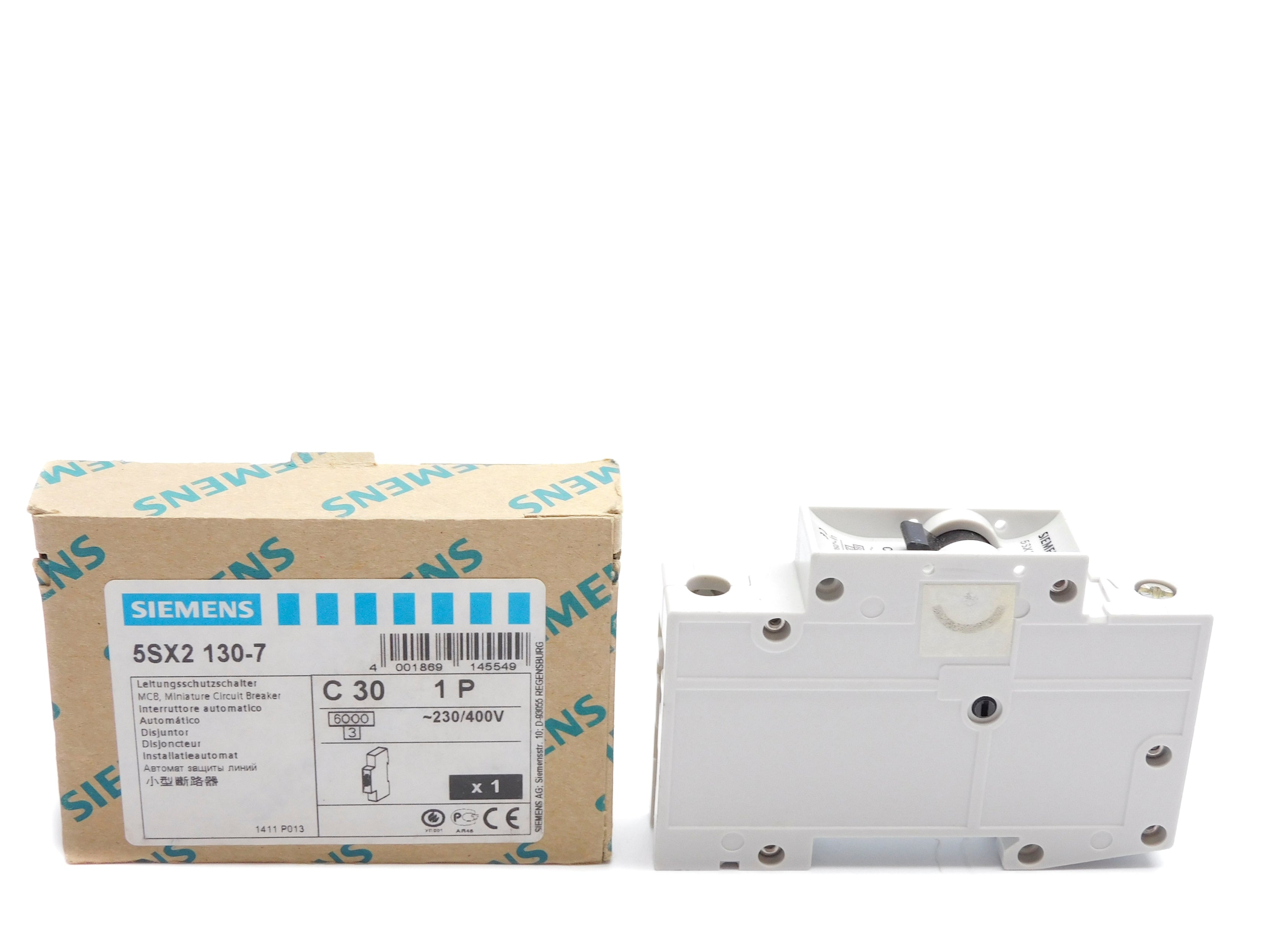 SIEMENS 5SX2-130-7 30A 230/400V NSMP