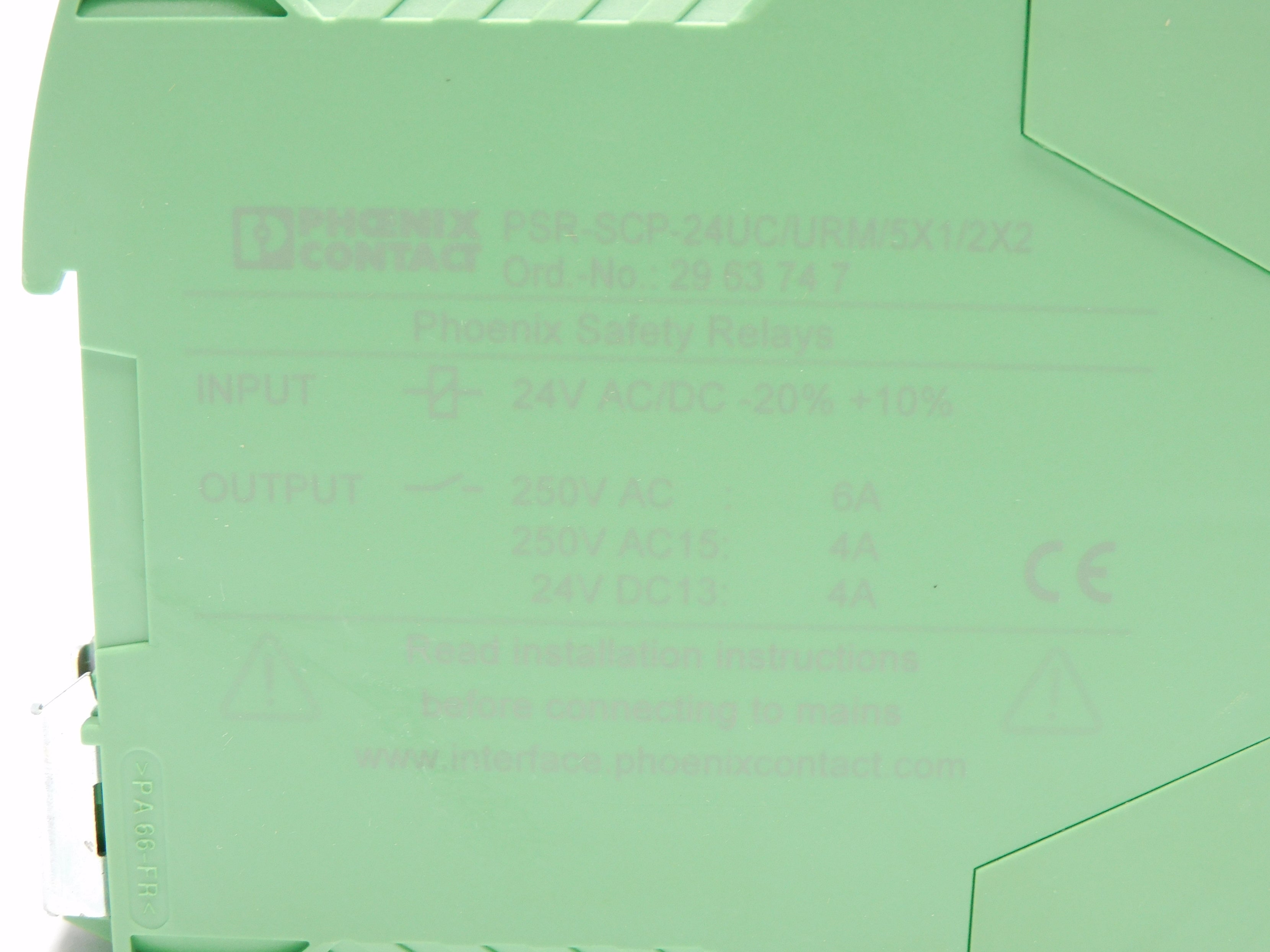 PHOENIX CONTACT PSR-SCP-24UC/URM/5X1/2X2 24VAC/DC 6A NSNP