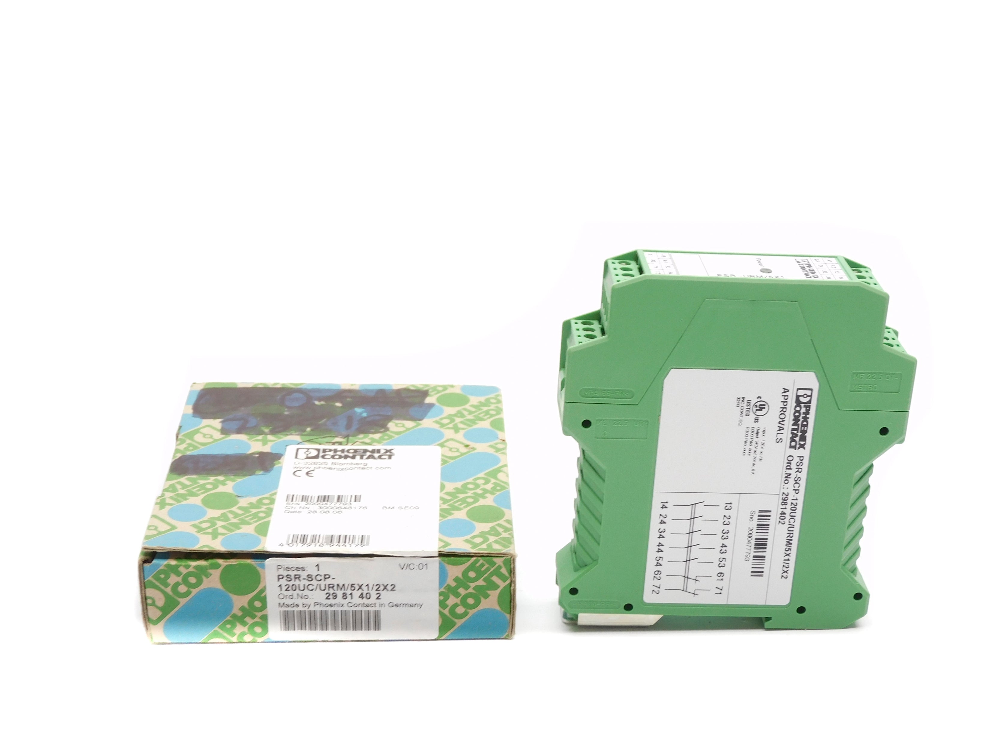 PHOENIX CONTACT PSR-SCP-120UC/URM/5X1/2X2 120VAC/DC 6A NSMP