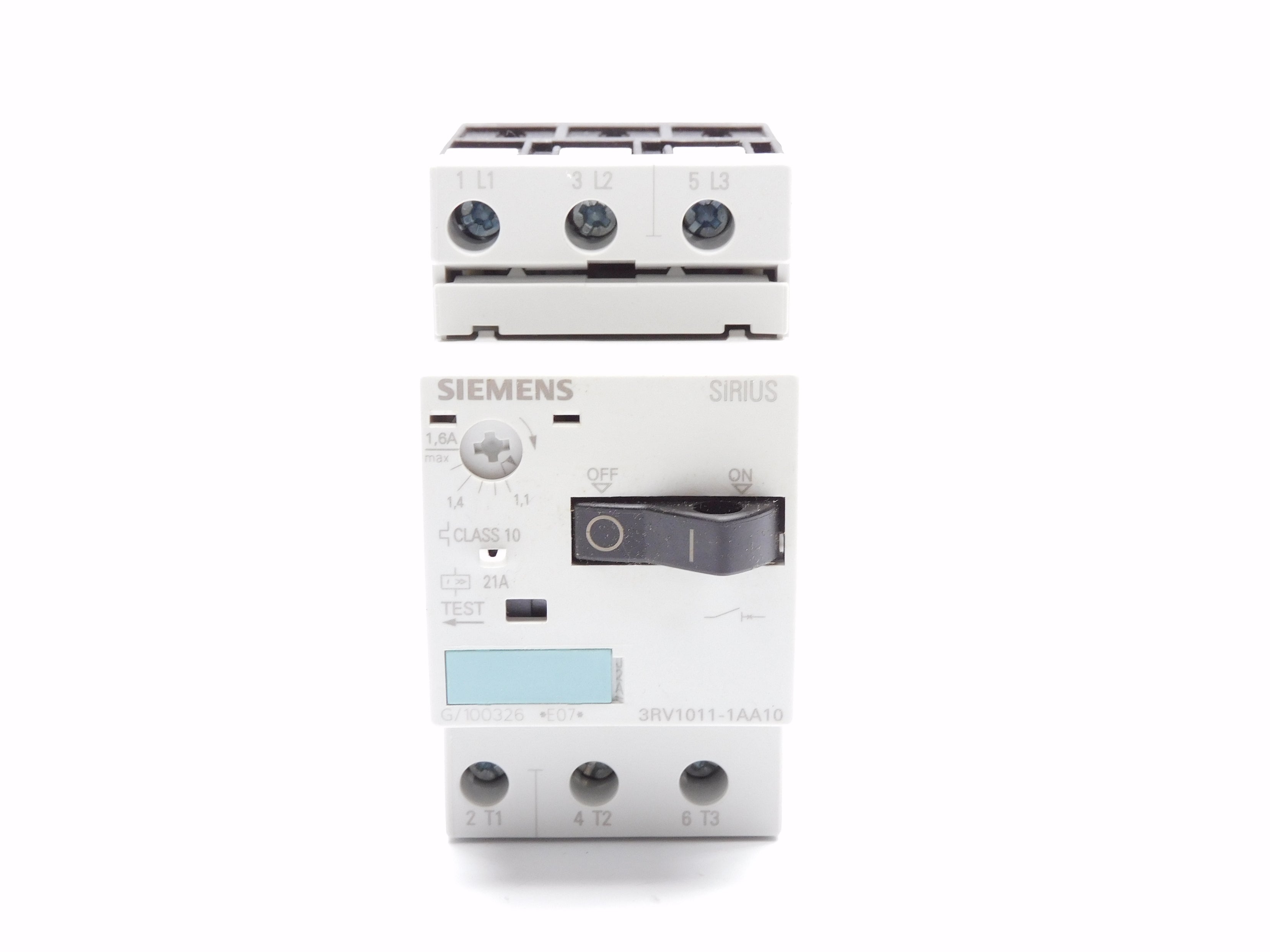 SIEMENS 3RV1011-1AA10 600V 1.1-1.6A NSMP