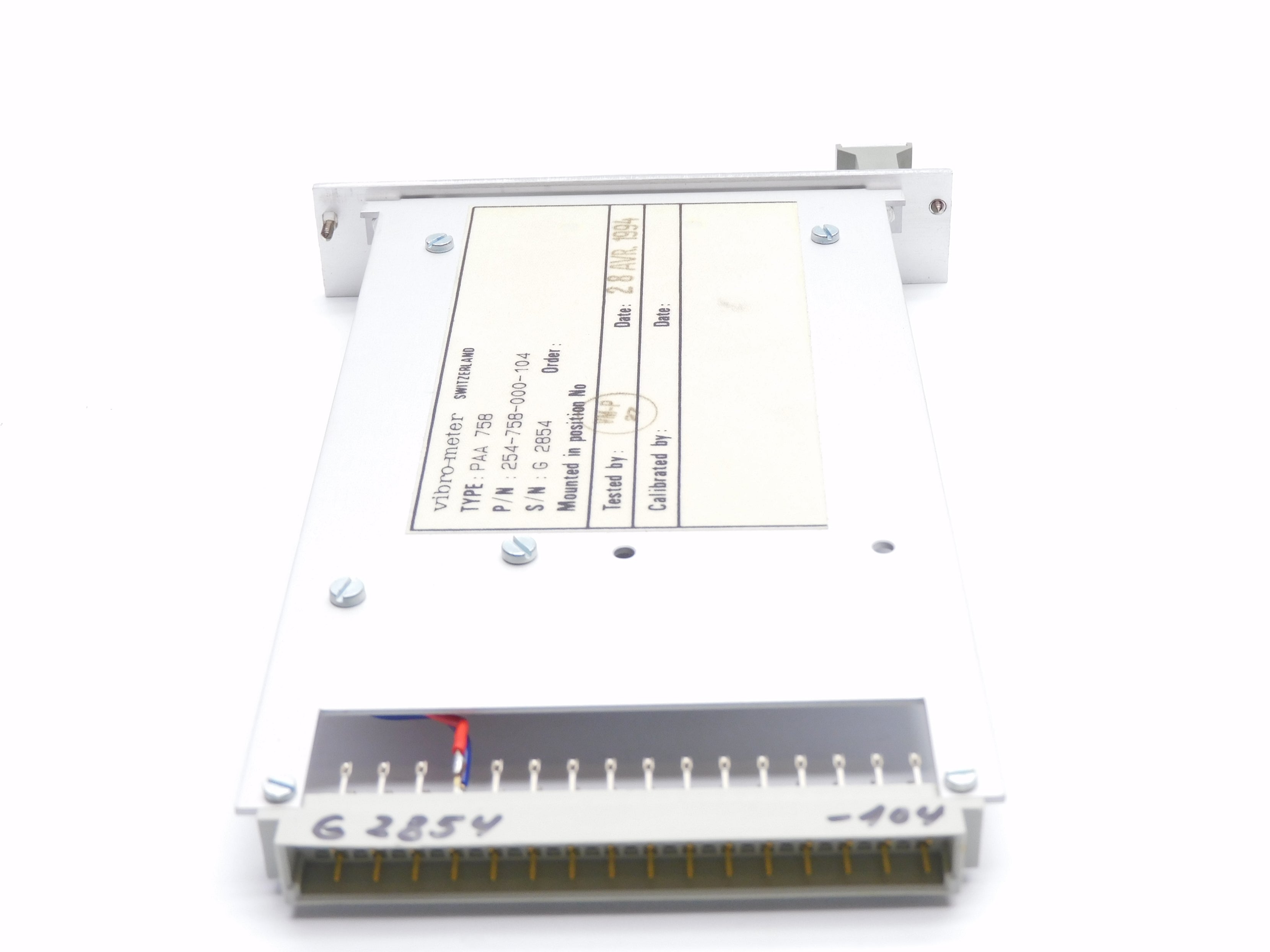 VIBRO-METER PAA758 NSNP