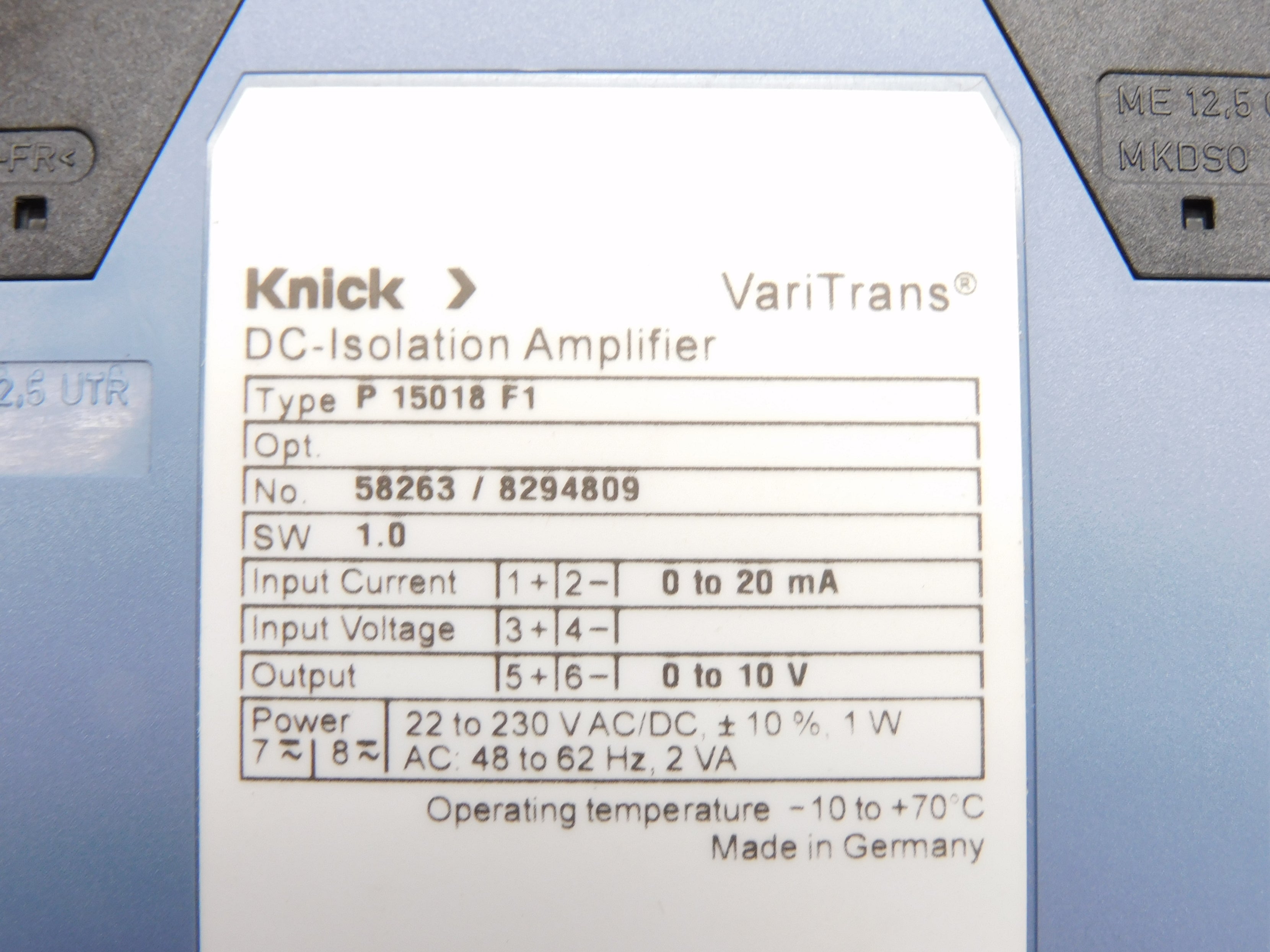 KNICK P15018F1 NSMP