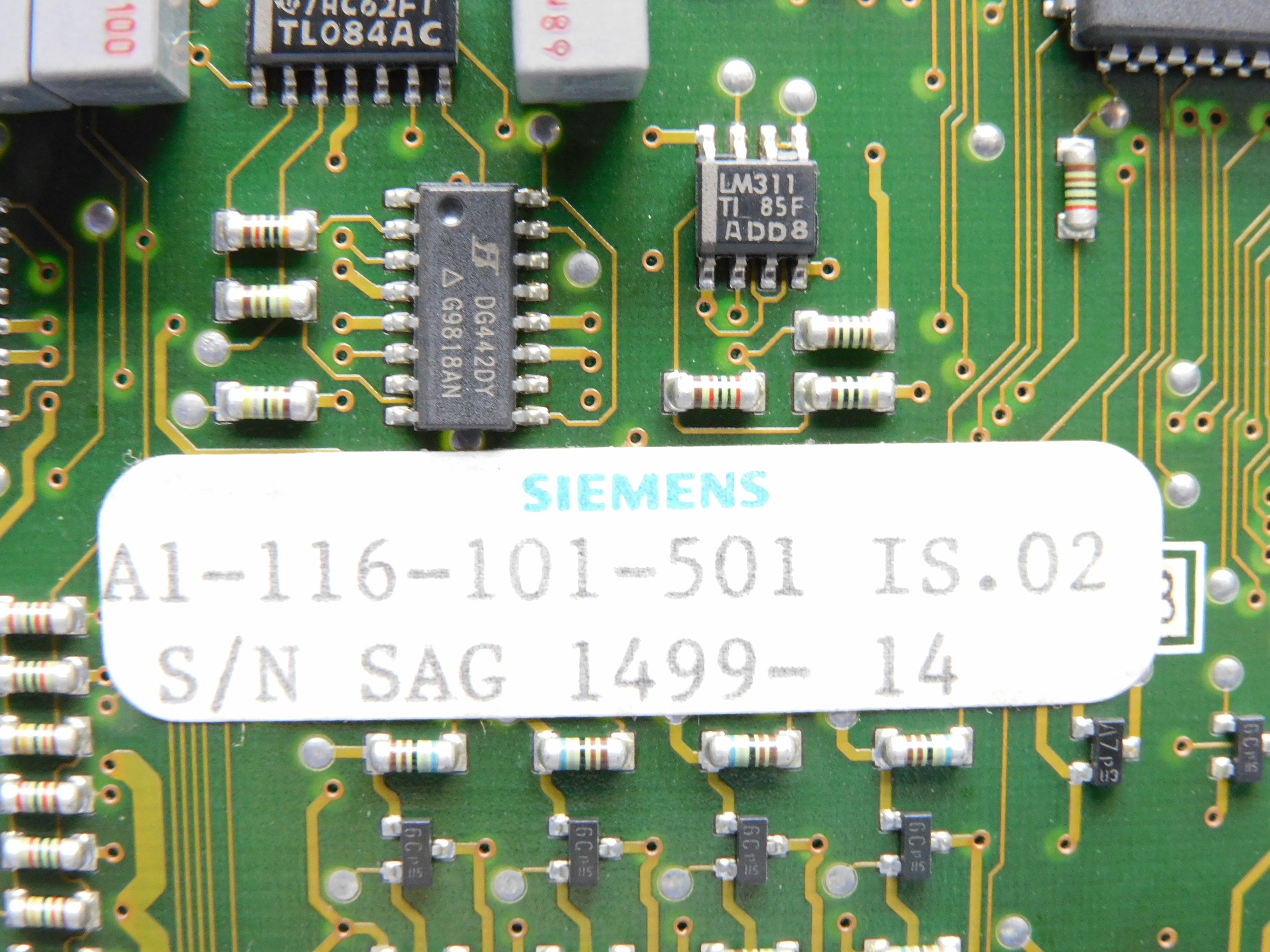 SIEMENS A1-116-101-501-IS02 UNMP