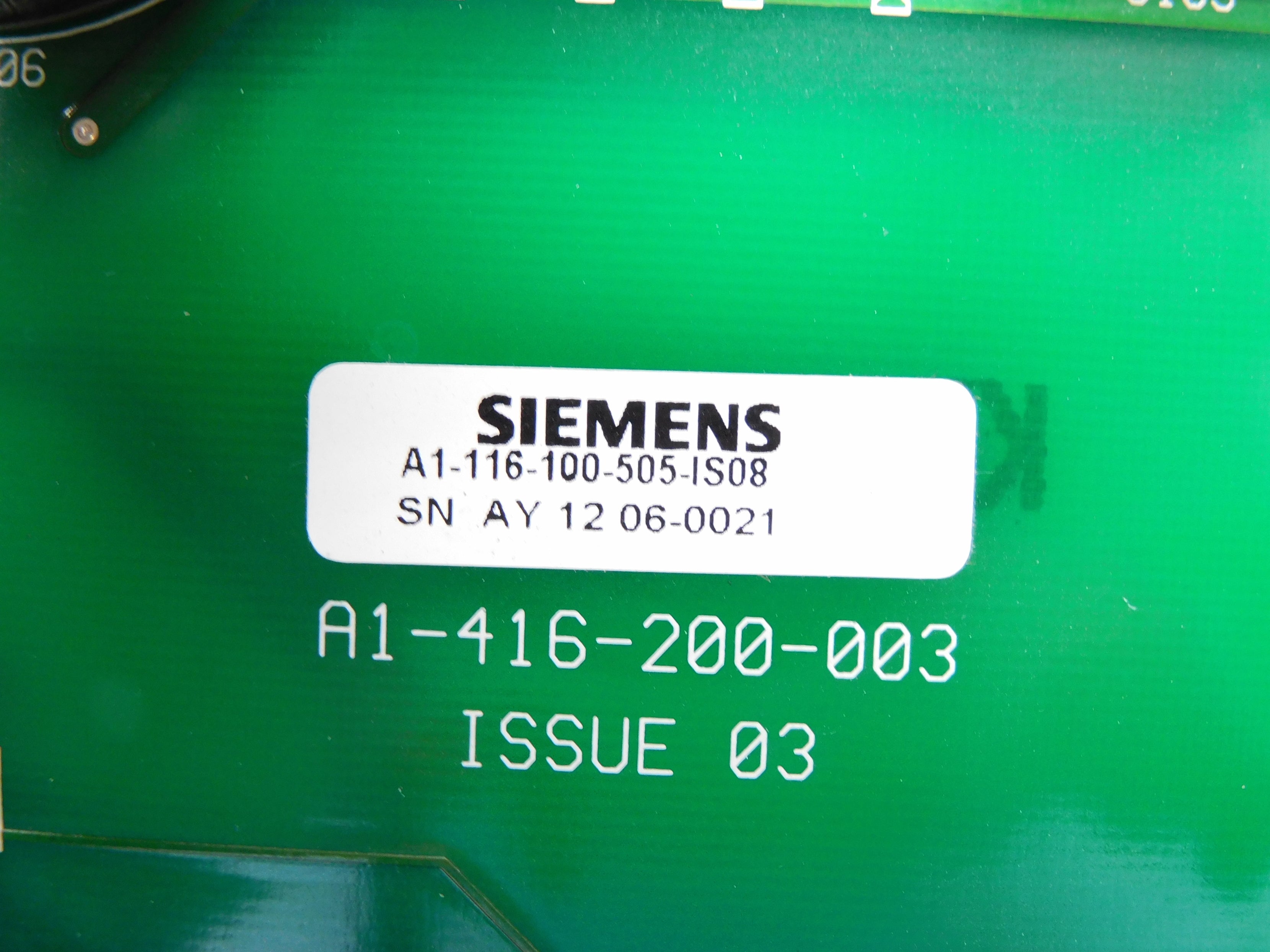 SIEMENS A1-116-100-505-IS08 A1-416-200-003 UNMP