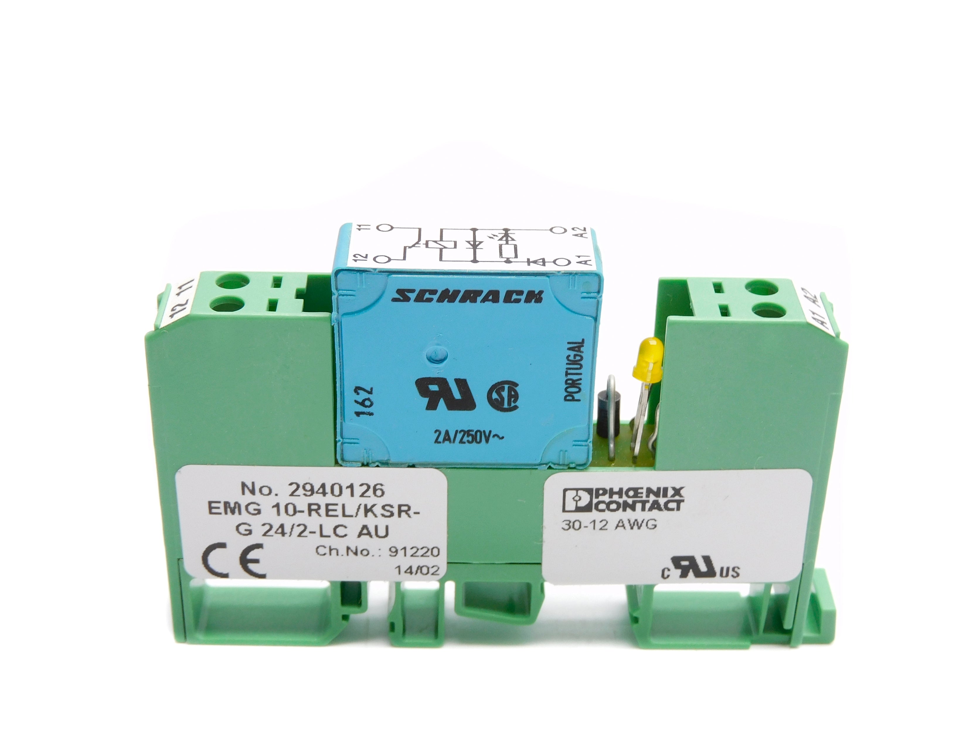 PHOENIX CONTACT EMG10-REL/KSR-G24/2-LCAU  250V 2A NSNP
