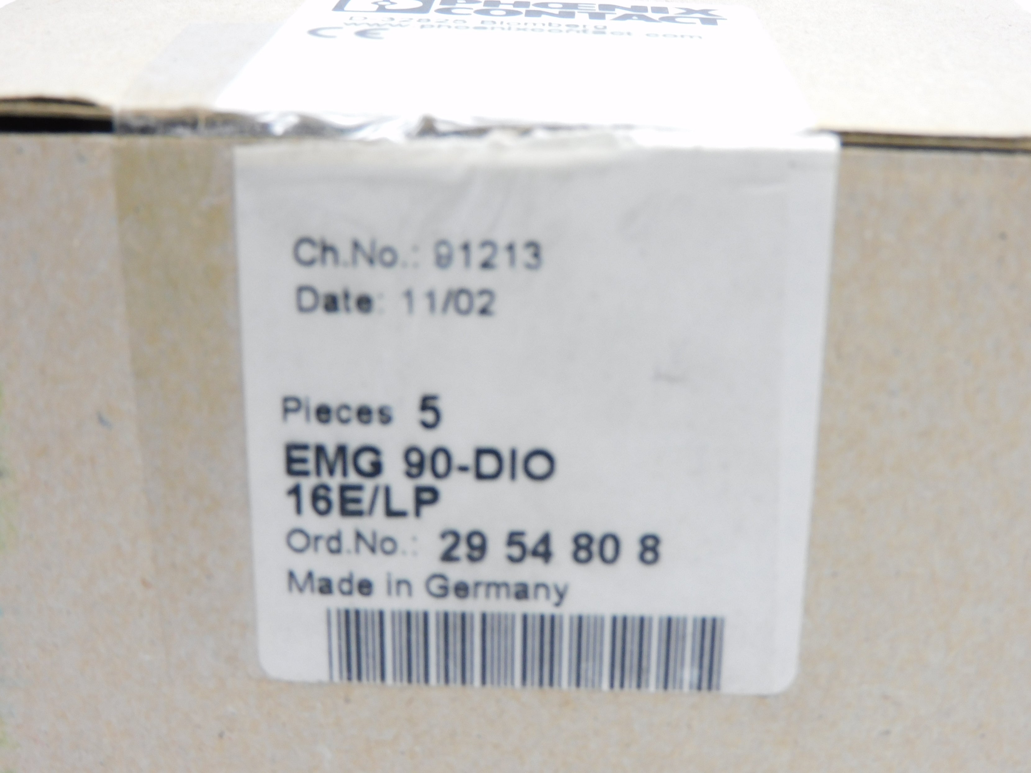 PHOENIX CONTACT EMG90-DIO16E/LP (PKG OF 5) NSMP