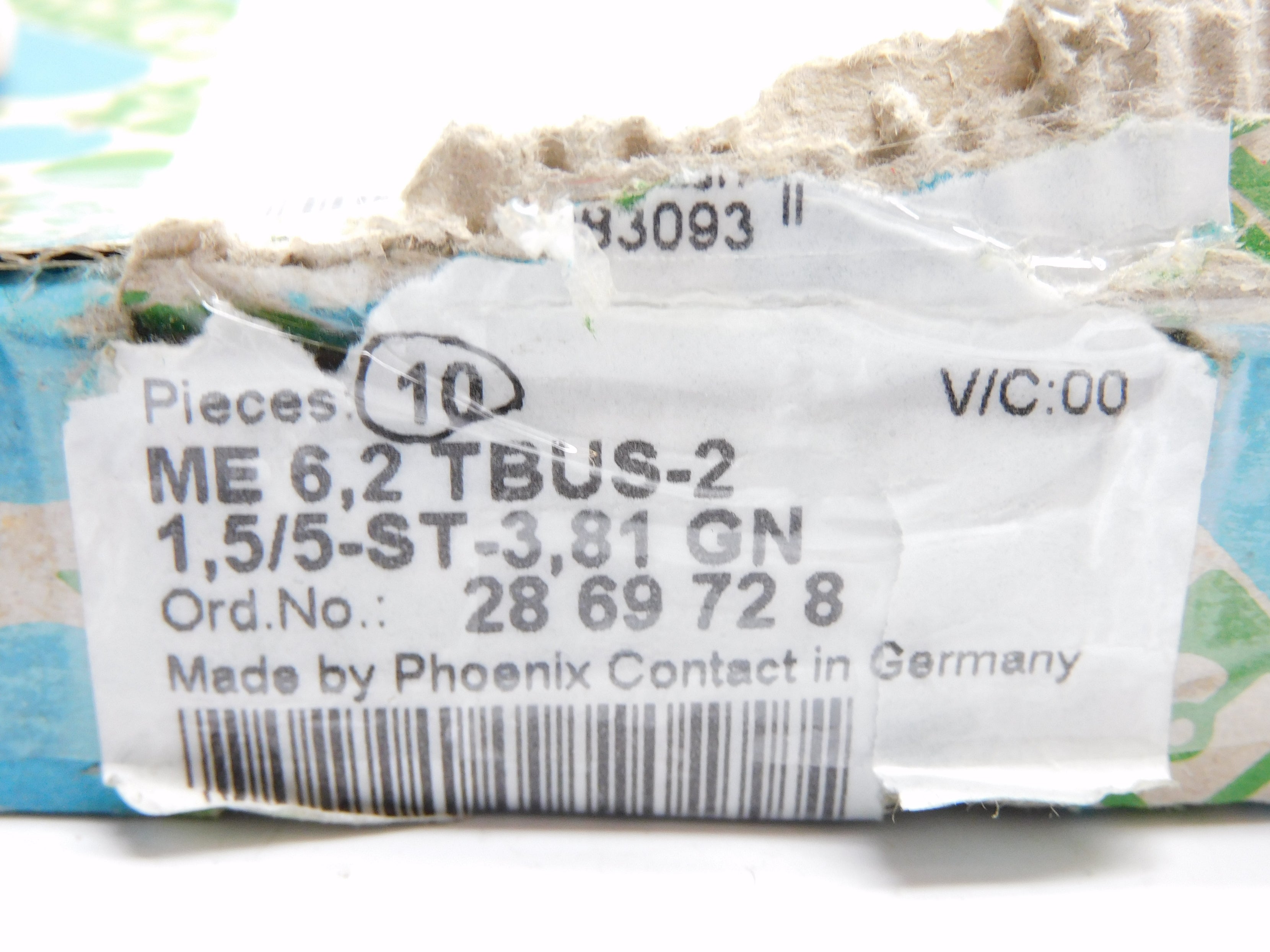 PHOENIX CONTACT ME6,2TBUS-21,5/5-ST-3,81GN (PKG OF 10) NSMP