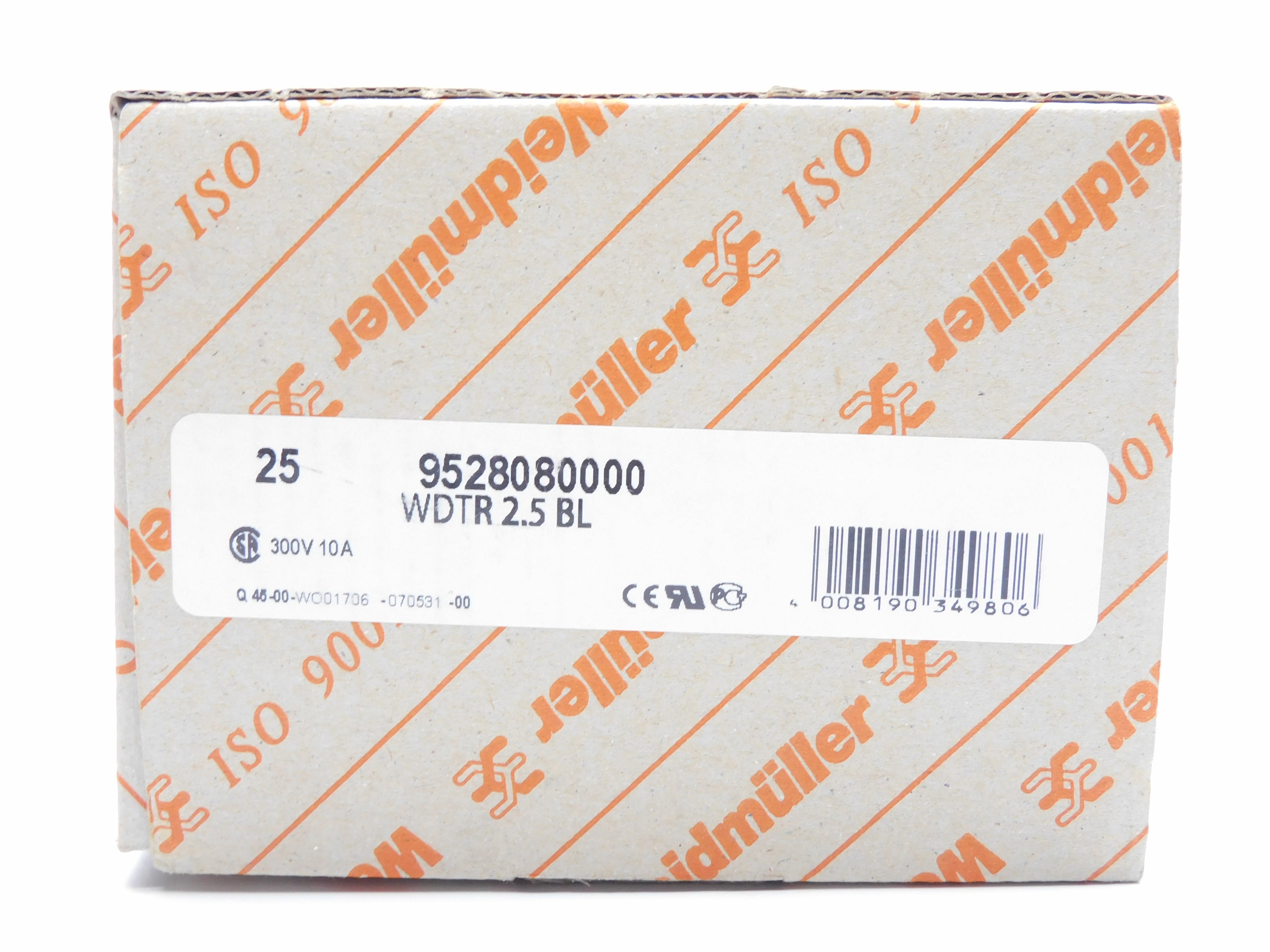 WEIDMULLER WDTR2.5BL (PKG OF 25) NSMP
