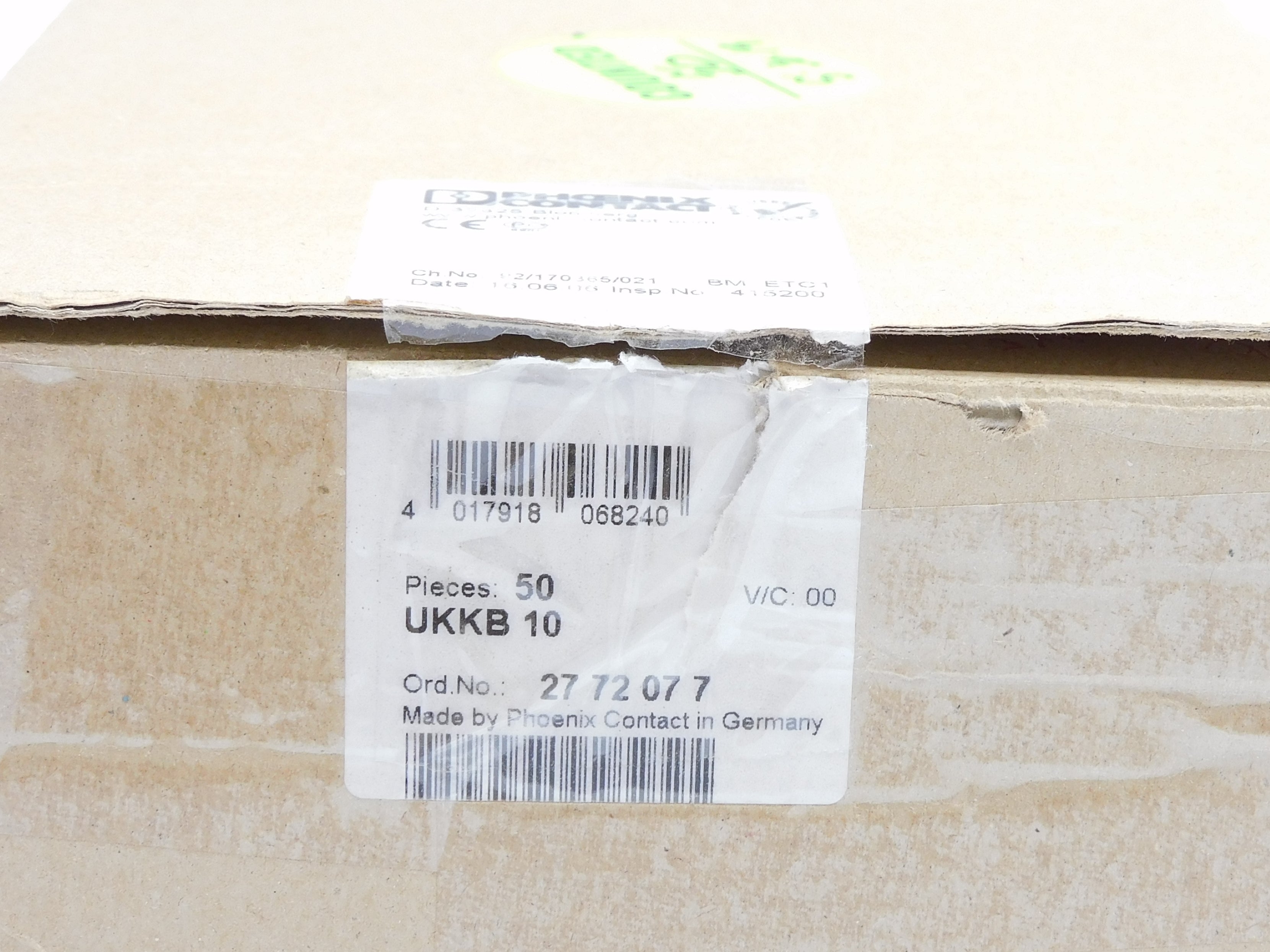 PHOENIX CONTACT UKKB10 (PKG OF 50) NSMP