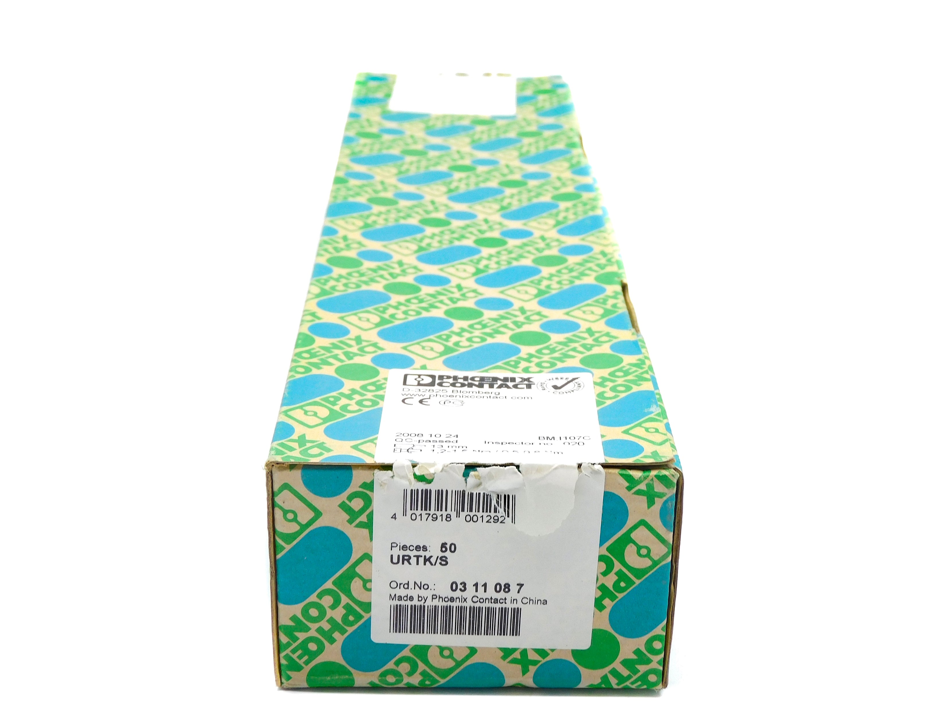 PHOENIX CONTACT URTK/S (PKG OF 50) NSMP